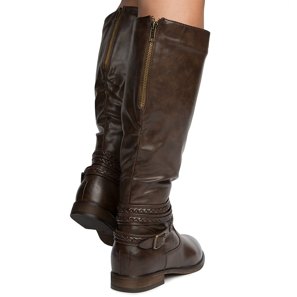 MATA SHOES Women S Ride Mid Calf Boots RIDE BROWN Shiekh