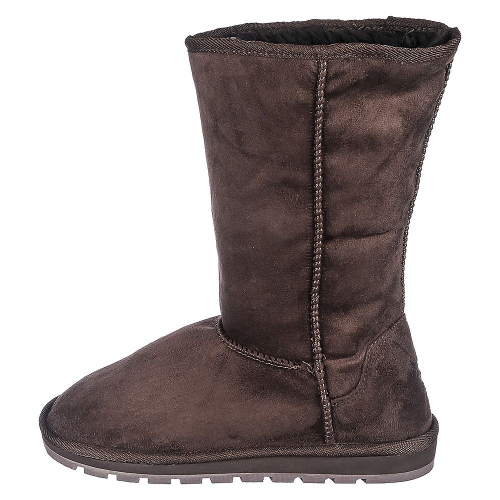 SHIEKH Flat Mid Calf Boot B XS FD B XS DARK CHOCOLATE Shiekh