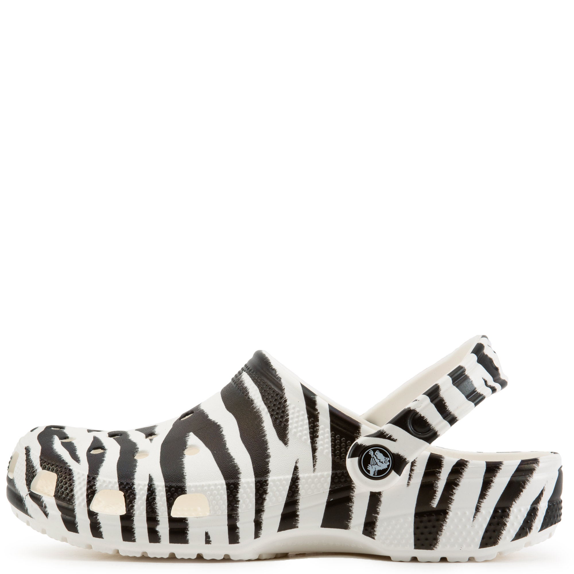 zebra crocs with fur