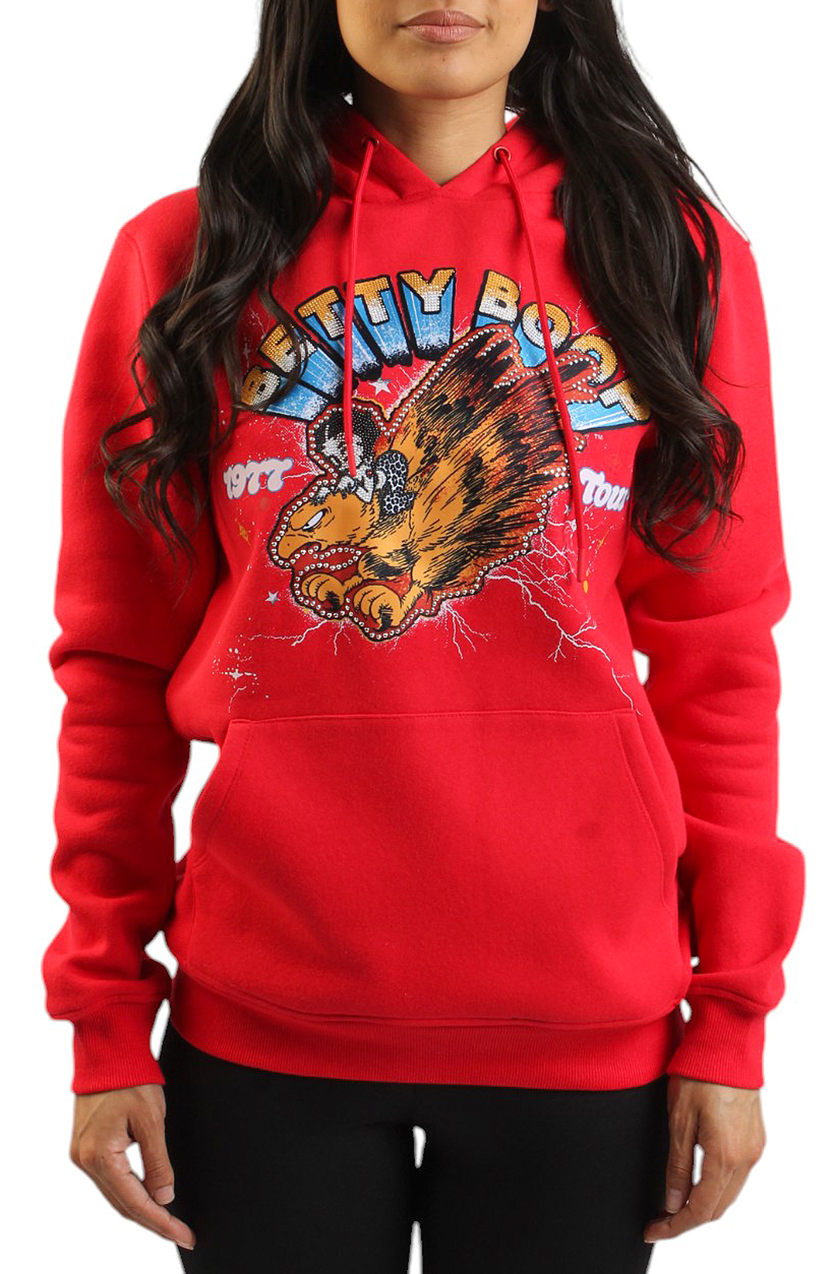 MAXIMA BETTY BOOP TOUR DATES HOODIE BT50020-ZRD - Shiekh