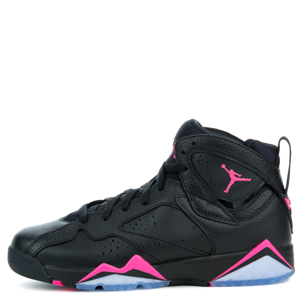 black and pink jordan 7s