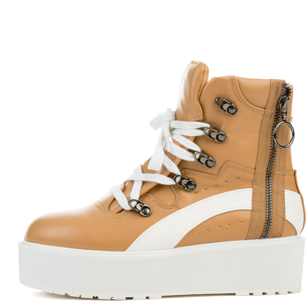 nude platform sneakers