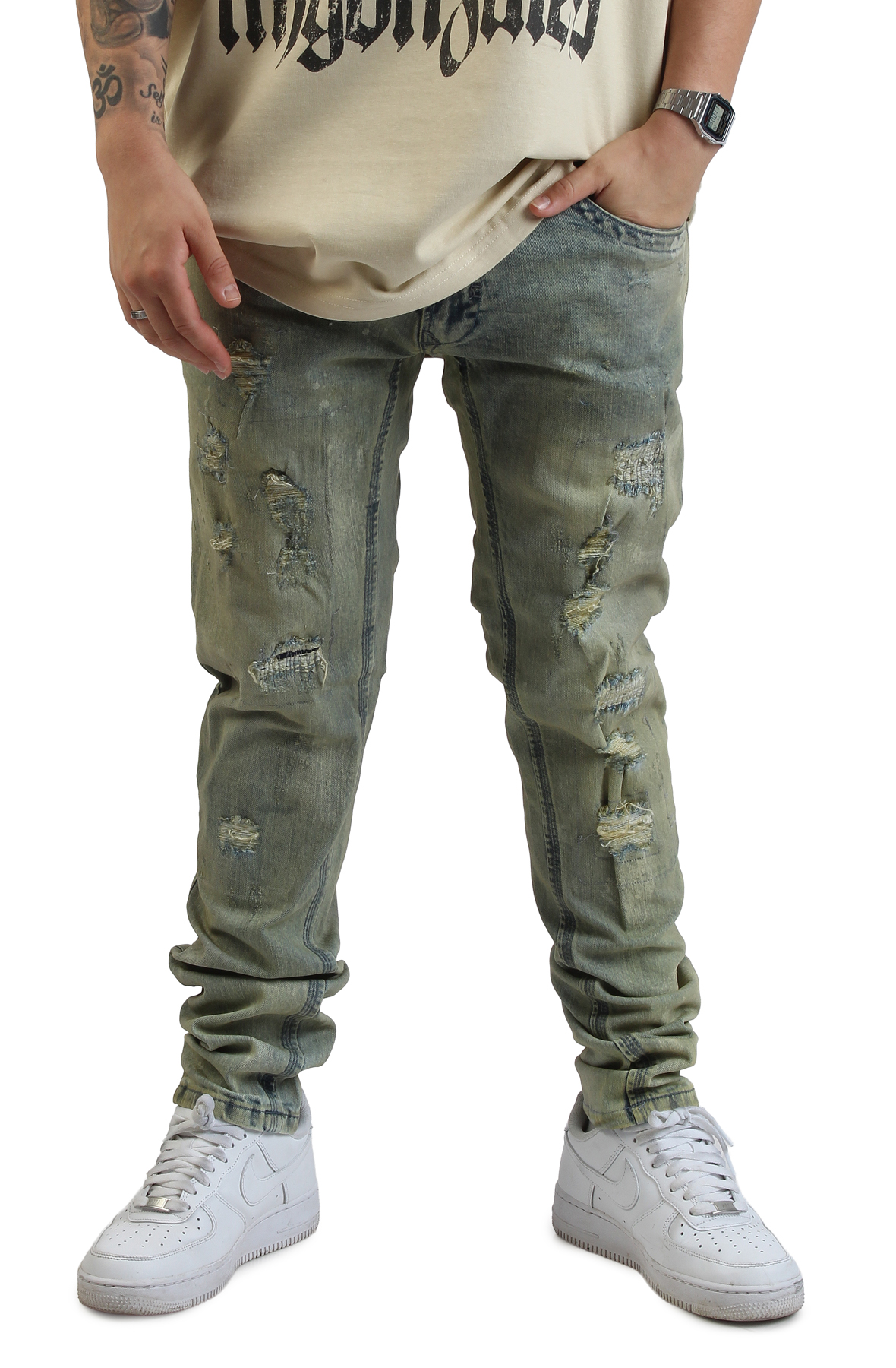 boss様 FBRK Yaharisa Slim Jean 231123-01-BL - Shiekh