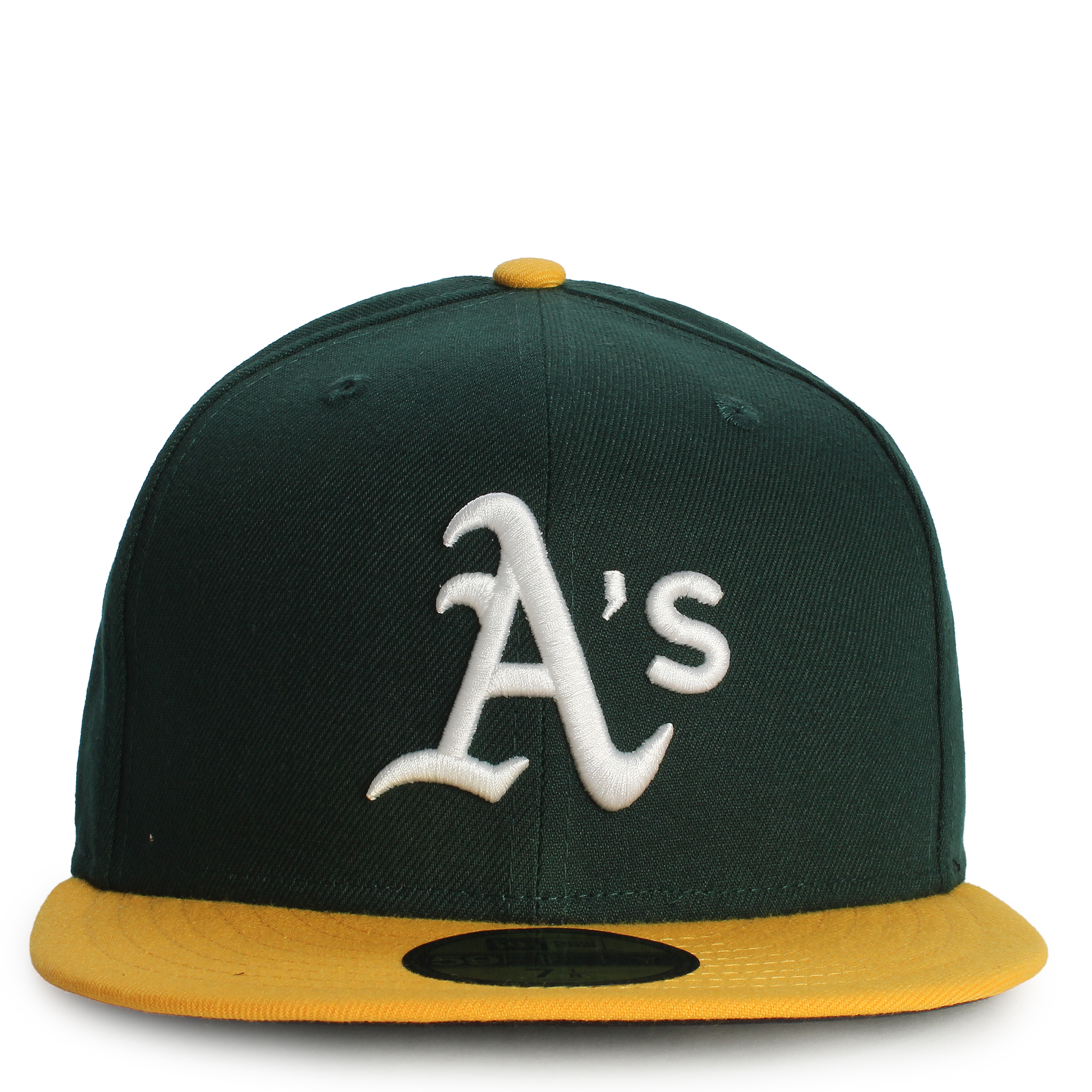 New Era MLB Oakland Athletics 59FIFTY Fitted Hat Green Yellow