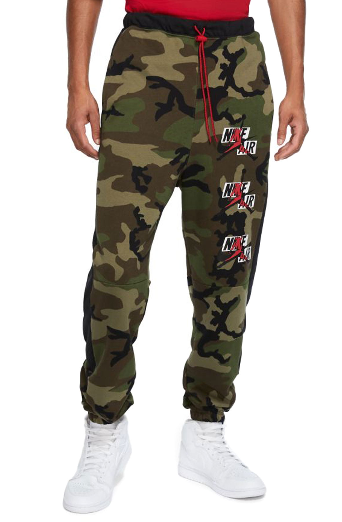 jumpman air camo fleece pant