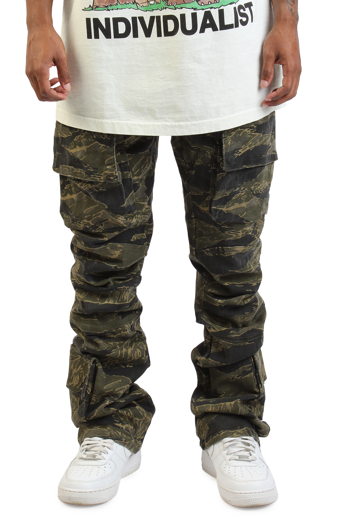 HIGH CALIBER Selva Stacked Cargo Pants C15133HJ-CAMO - Shiekh