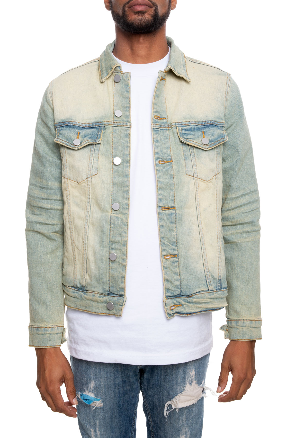 Bering Denim Jacket (Light Tie Dye) – Crysp Denim