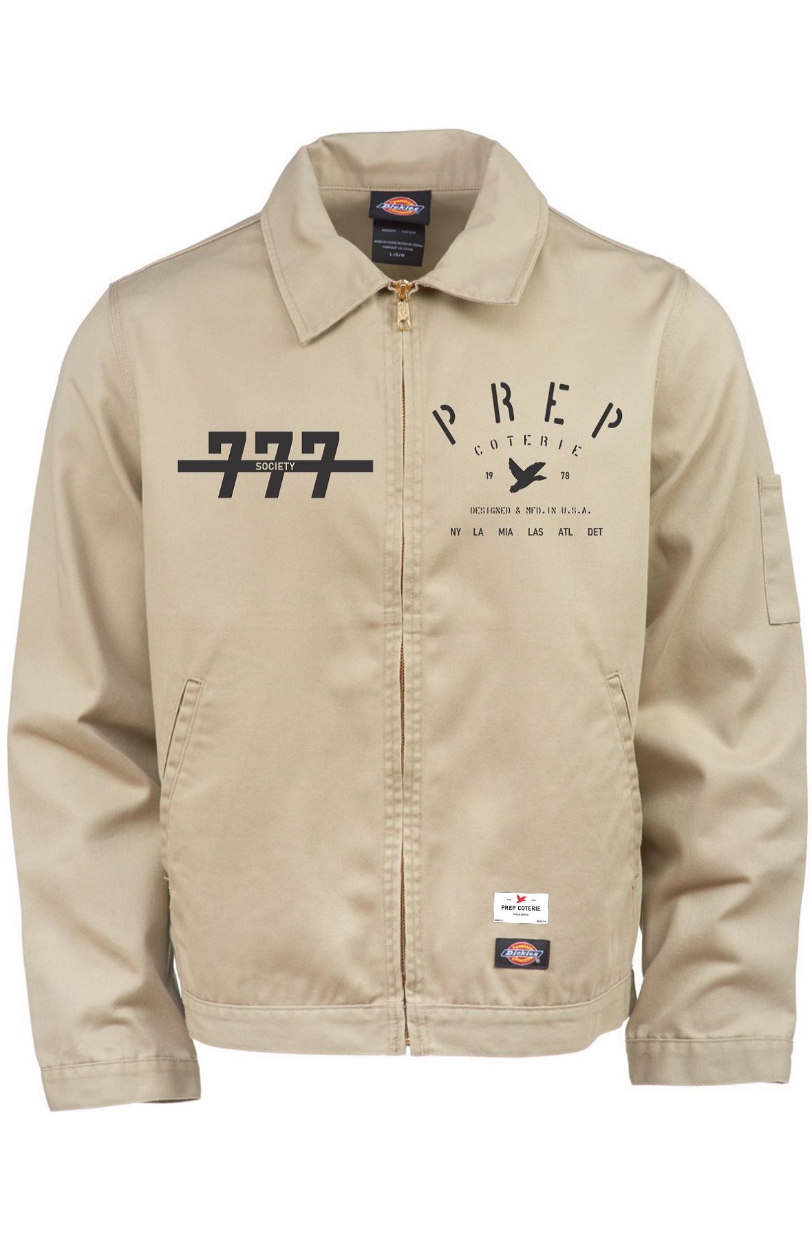 Men Dickies X Prep Trademark Society Jacket KHAKI Outerwear XXL KHAKI
