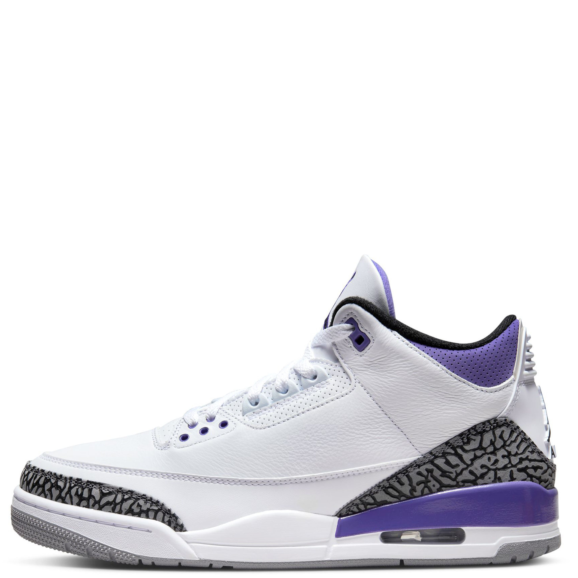 Jordan バスケットボールシューズ ホワイト/パープル JORDAN Air 3 Retro CT8532 105 - Shiekh