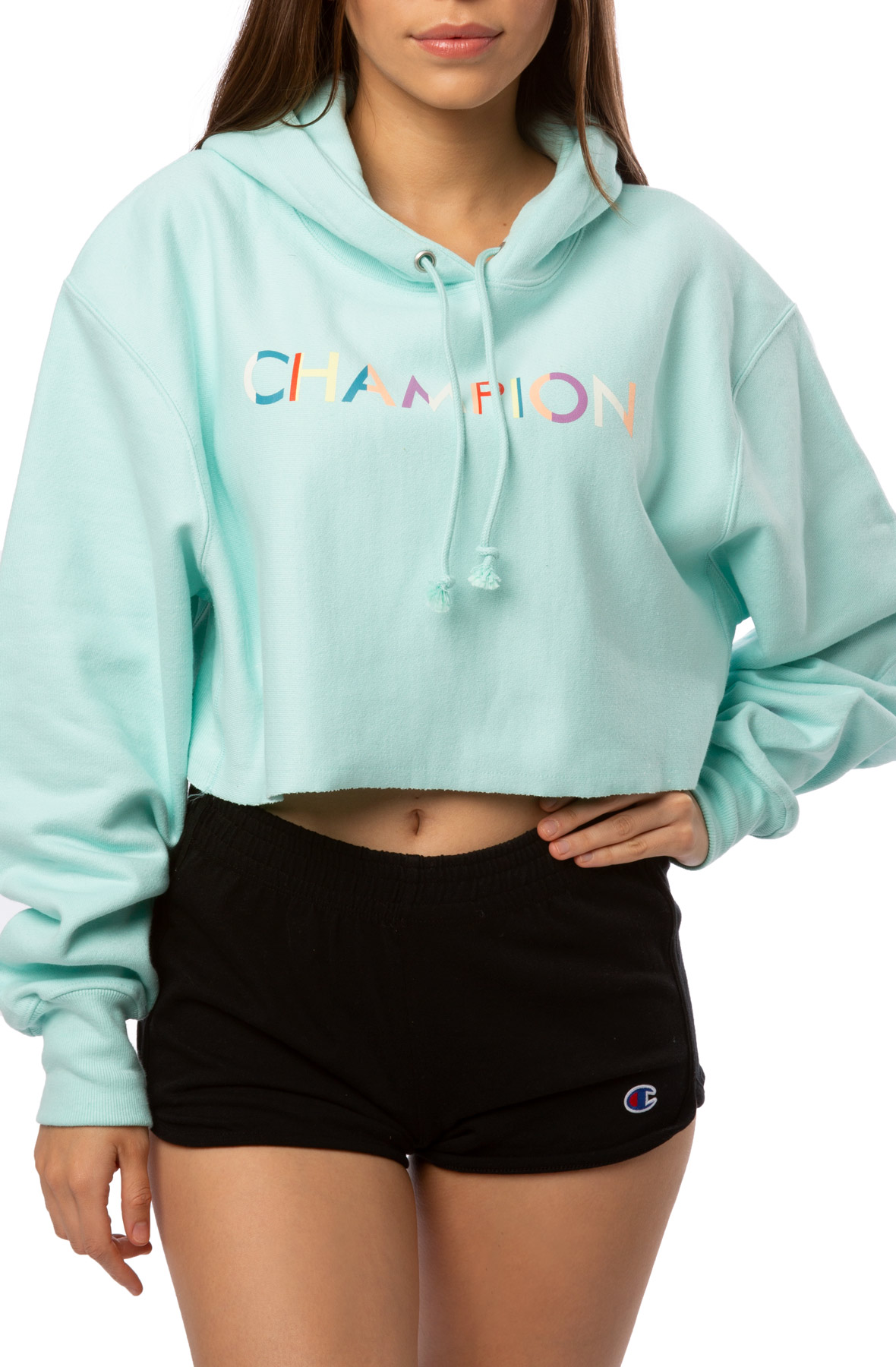 CHAMPION Reverse Weave Cropped Pullover Hoodie WL6595863897PM - Shiekh