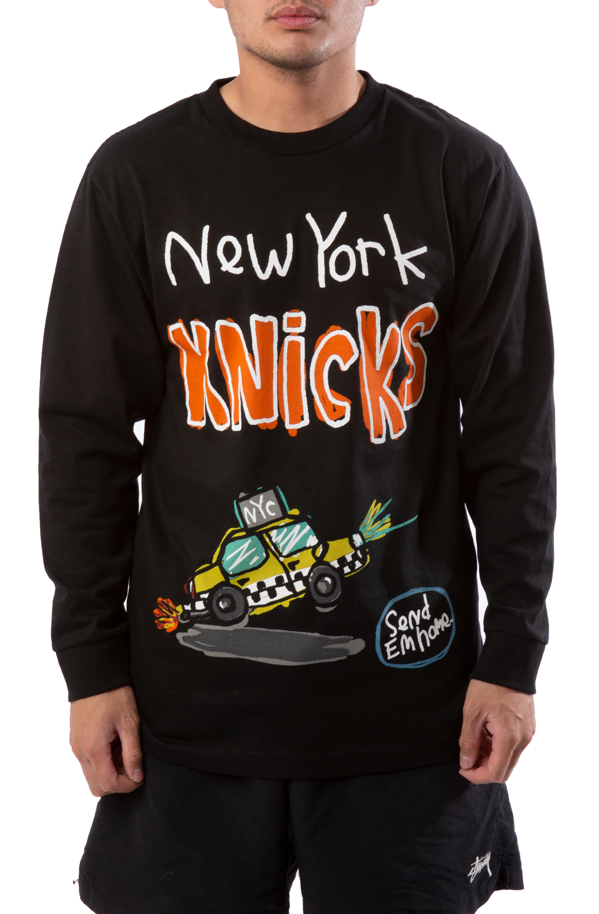 After School Special Men's NBA New York Knicks Khaki T-Shirt Small