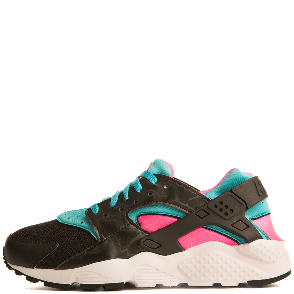 pink blue and black huaraches