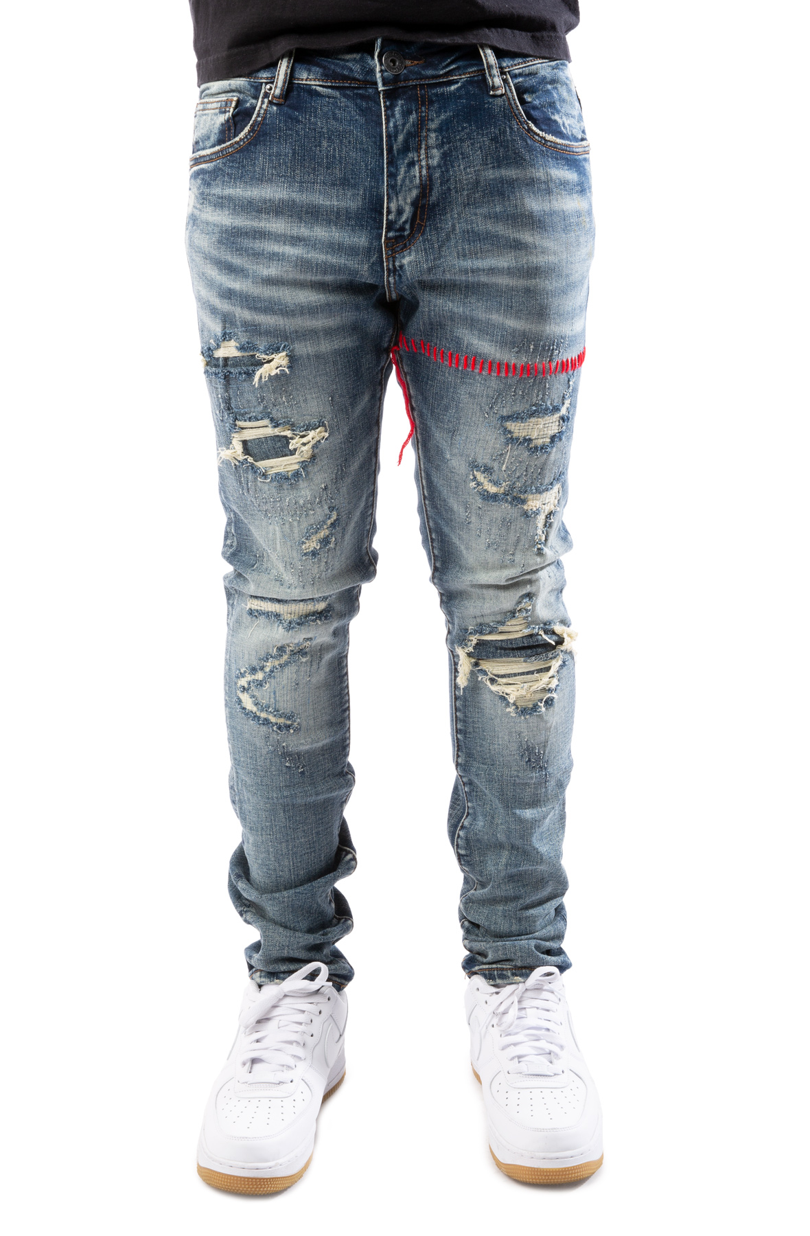 Atlantic Stitched Denim Jeans