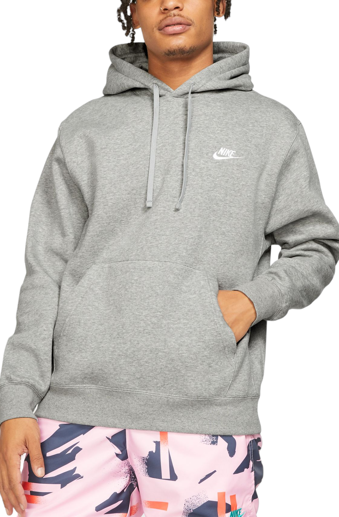 Nike - Sportswear Club Fleece Pullover Hoodie GREY BV2654-063 ONLINE - Sam  Tabak