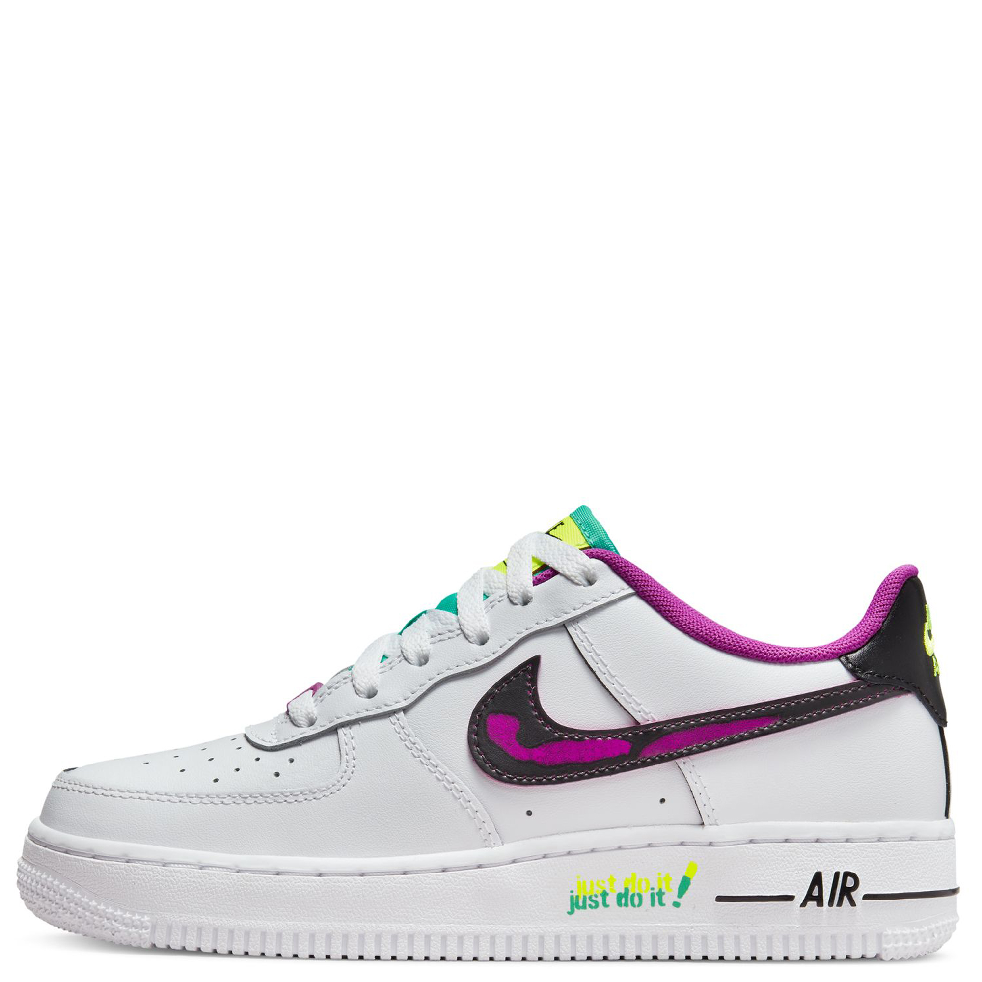 purple and white nike air force