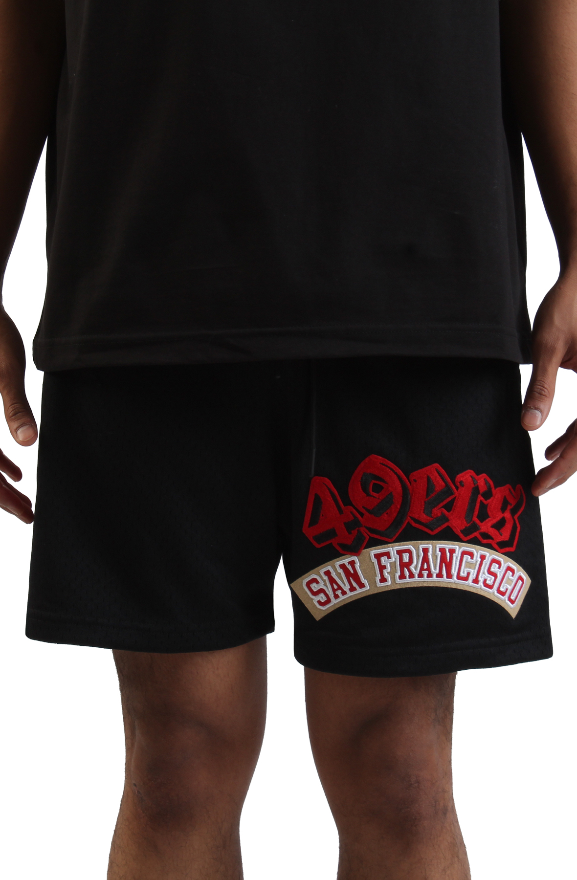 PRO STANDARD NFL San Francisco 49ers Mesh Shorts FS43410966-BLK