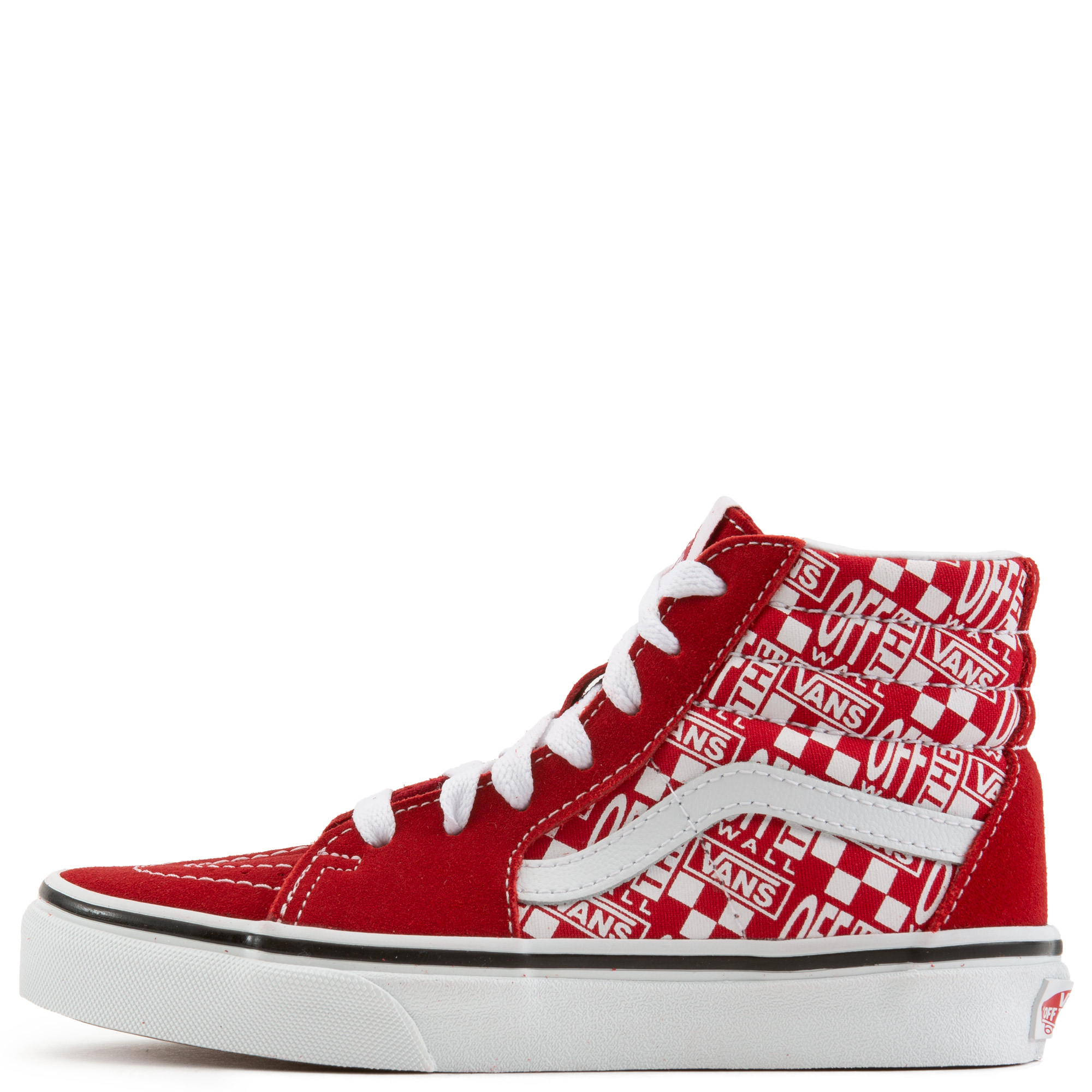 Vans Off the Wall Sneakers Men\'s Size 7 Red High Top Skateboard Vans Unisex Sk8 Hi  main image 2