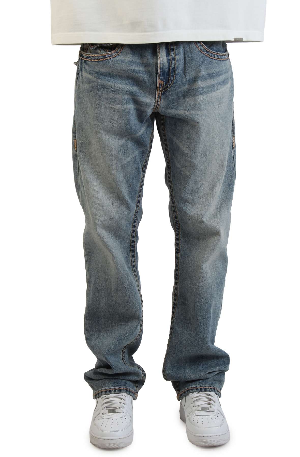 TRUE RELIGION Ricky Super T Flap Straight Jean 34 109561