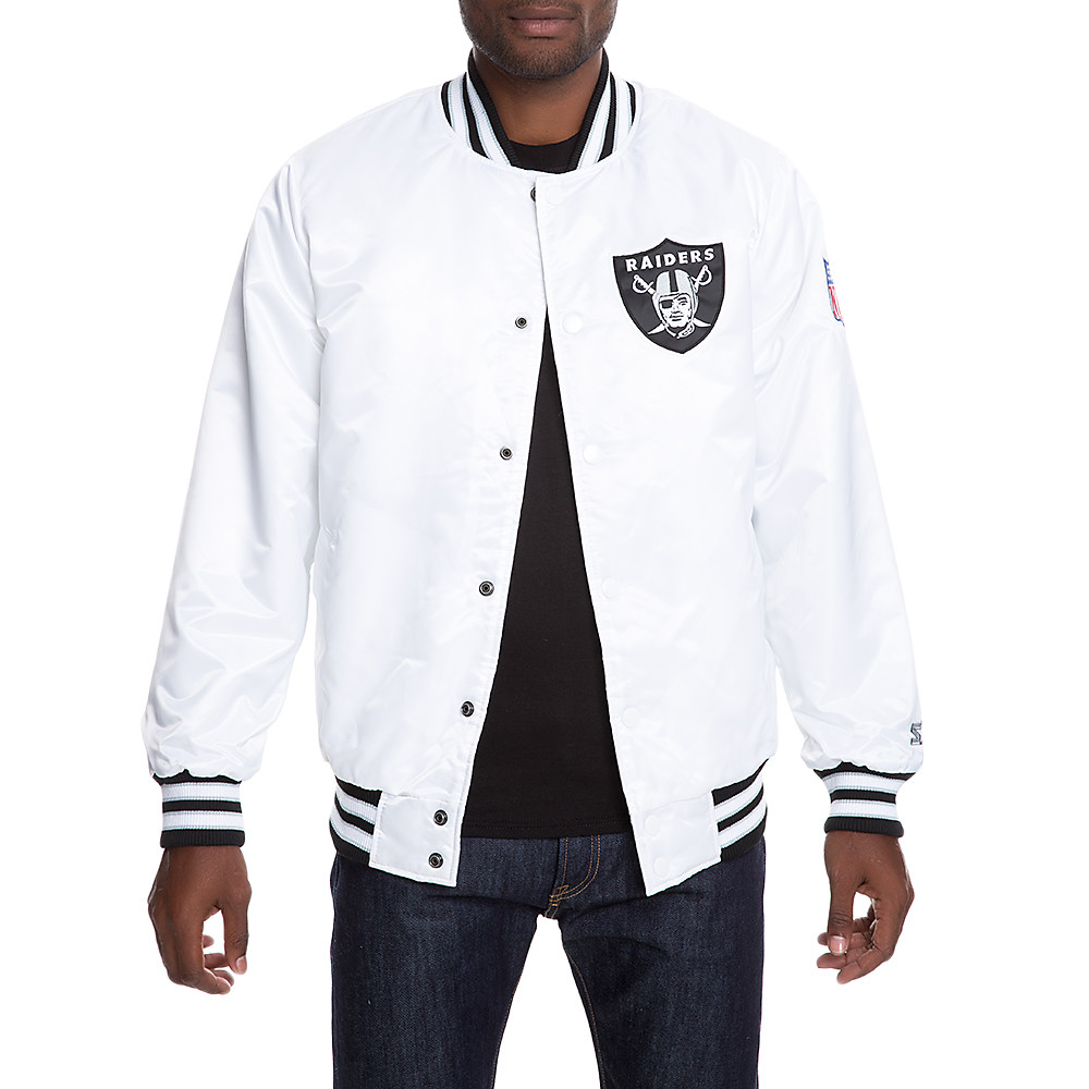 Raiders ジャケット Las Vegas Raiders JH Design Cotton Twill Full Snap Jacket