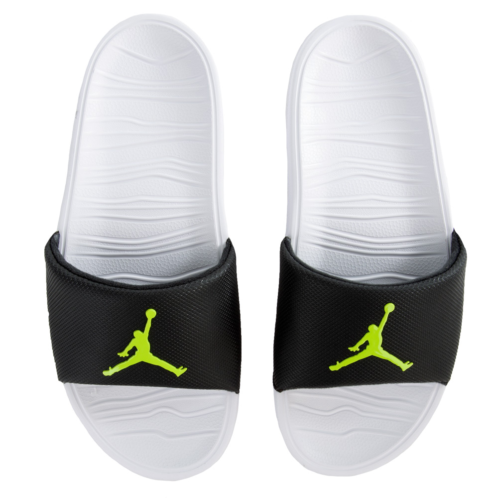 jordan slippers Zwart