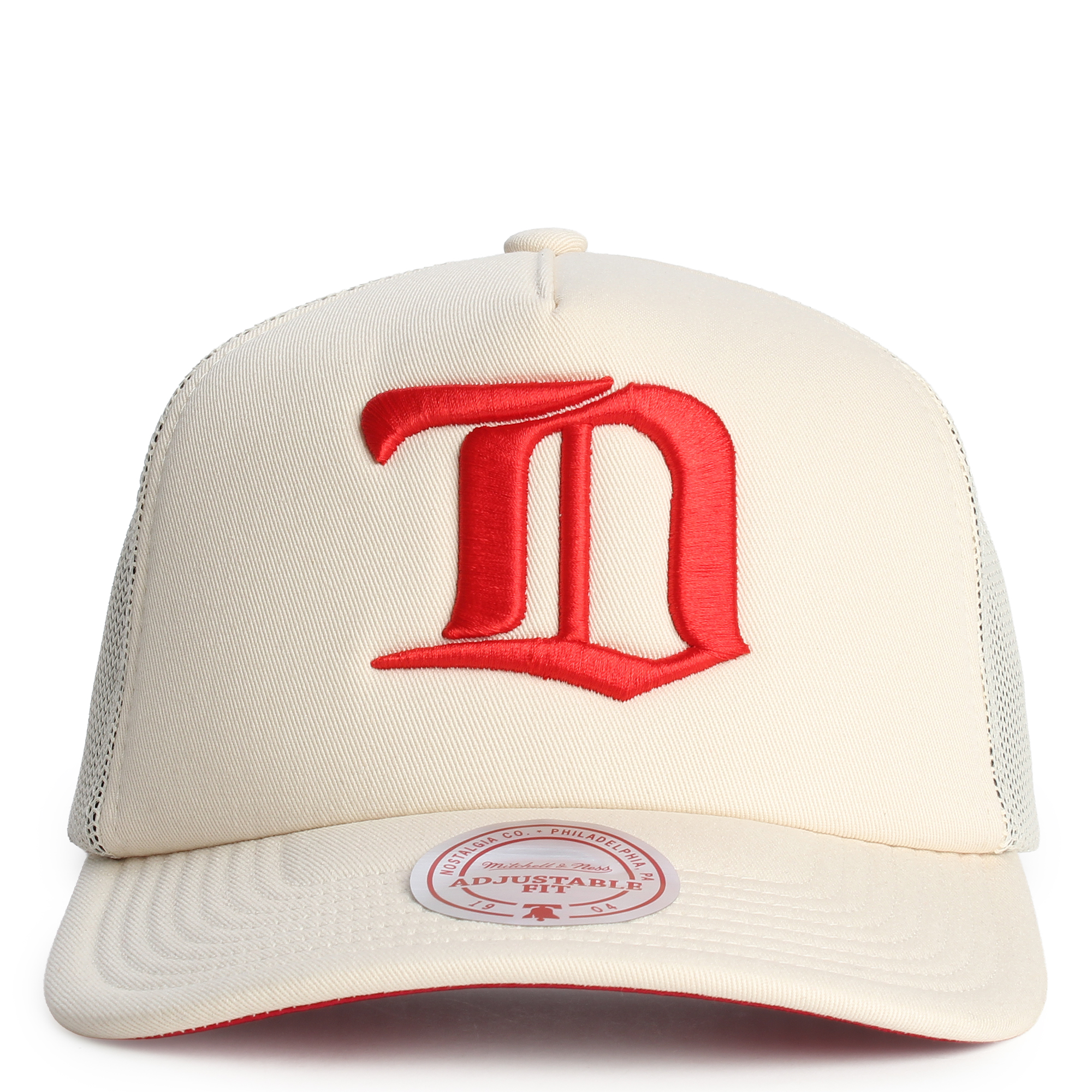 MITCHELL AND NESS NHL Detroit Red Wings Cream Vintage Trucker Hat