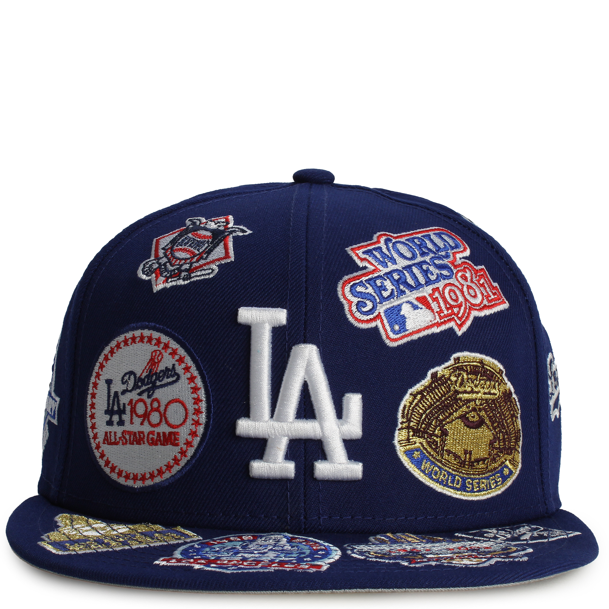 New Era MLB Los Angeles Dodgers 59FIFTY All Over Fitted Hat Blue