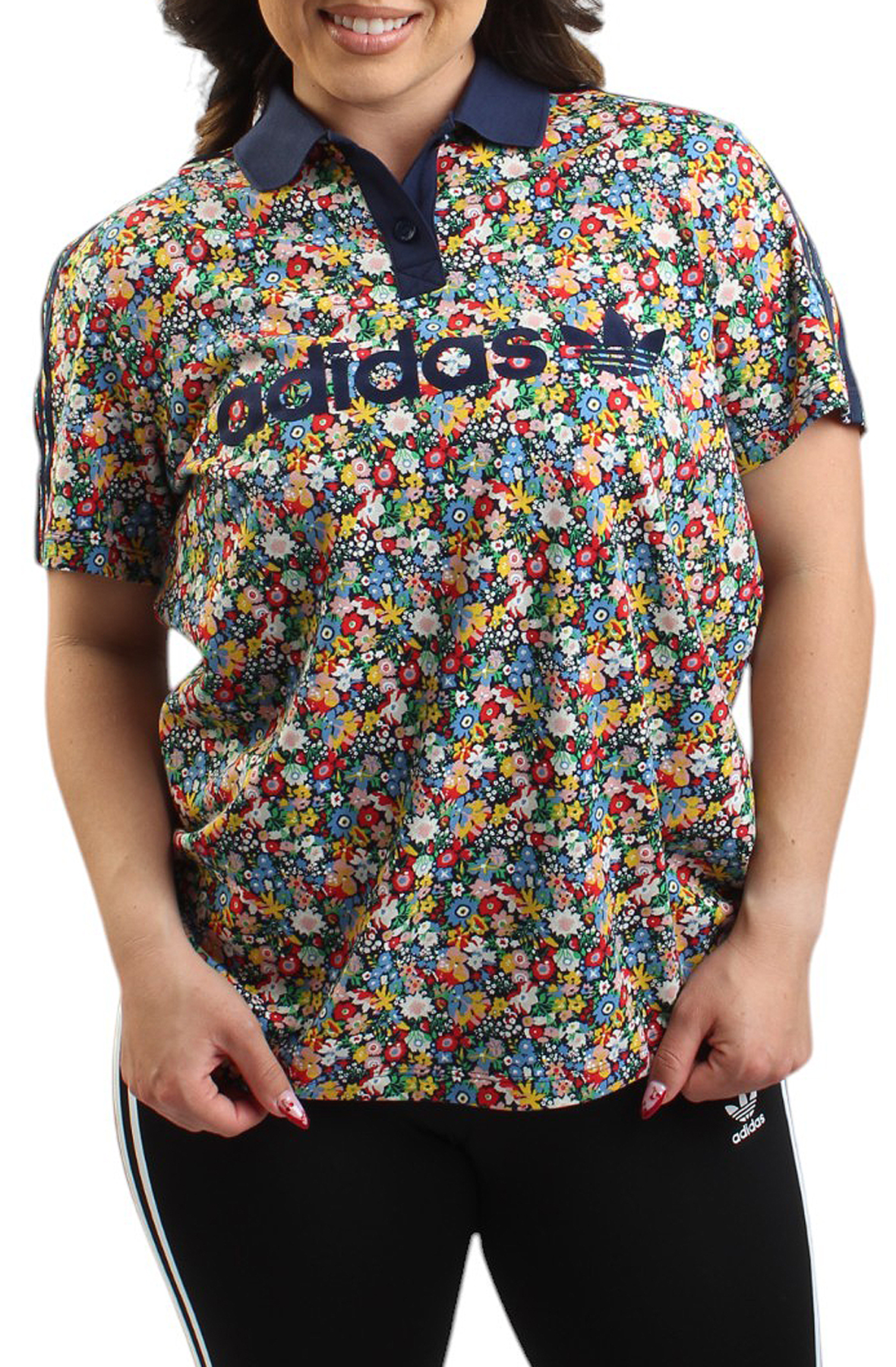 ADIDAS adidas Originals x Liberty London Soccer Jersey JC7786 - Shiekh