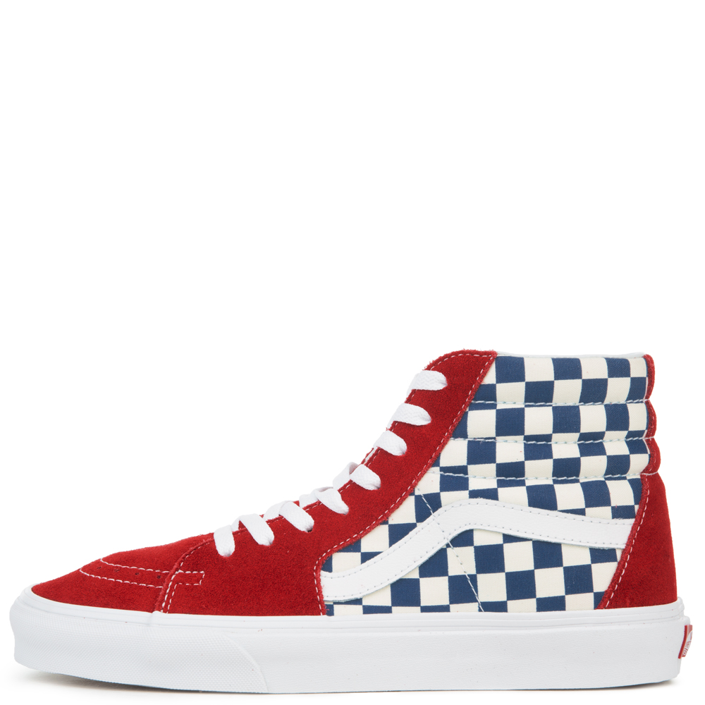 vans sk8 hi red blue