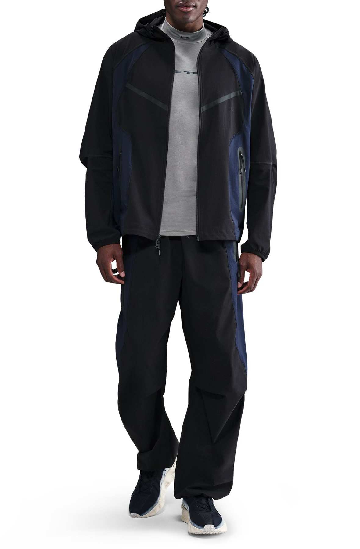 NIKE Tech Dri-FIT Woven Color-Block Windrunner Loose Jacket IH8461