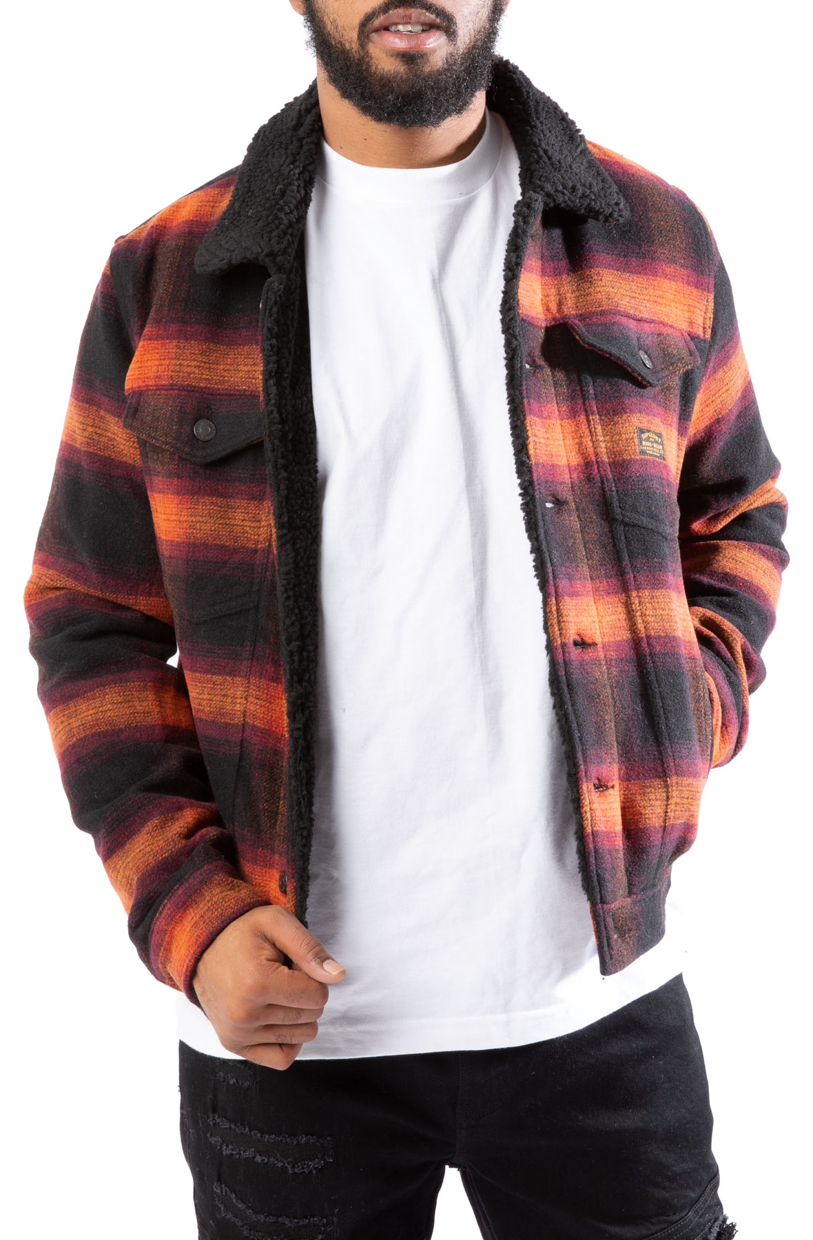 superdry highwayman wool sherpa trucker jacket