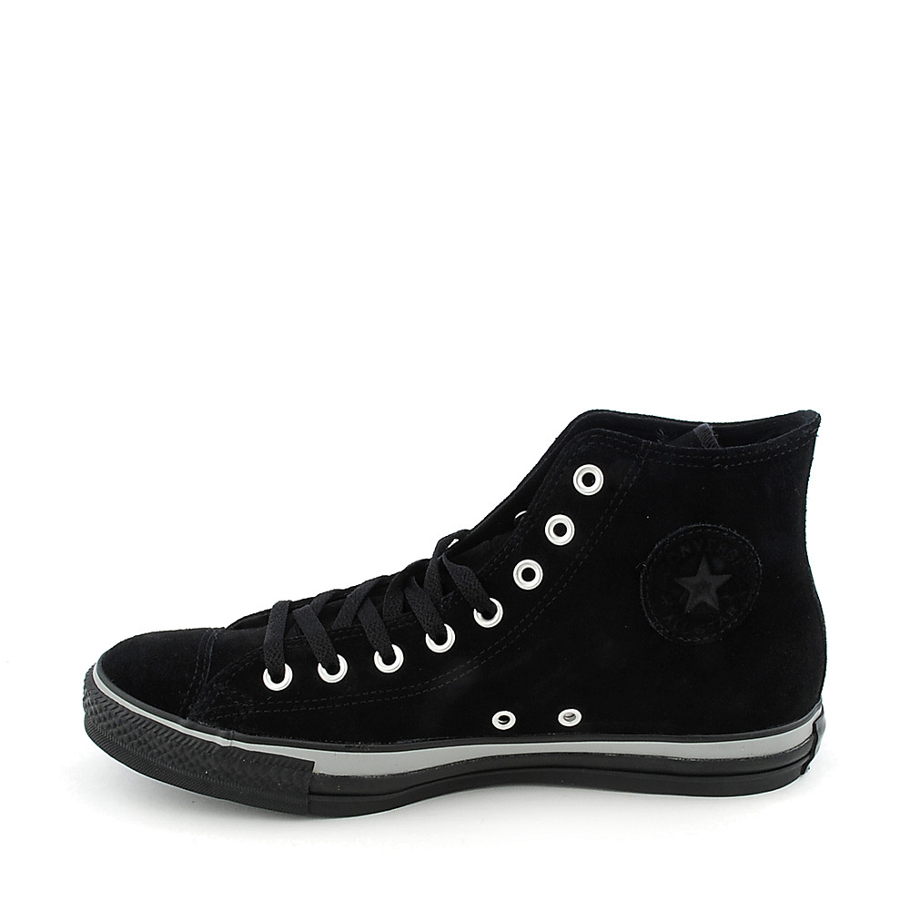 all star leather hi black