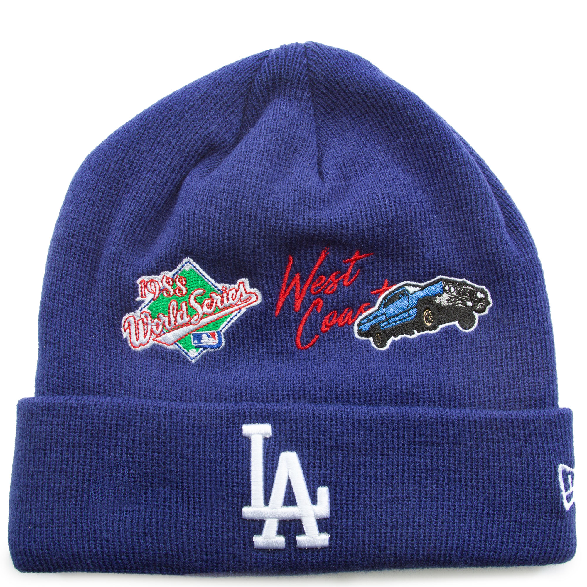 Los Angeles Dodgers New Era MLB 2022 Cuffed Knit Beanie Hat Gray/Royal –  Capland