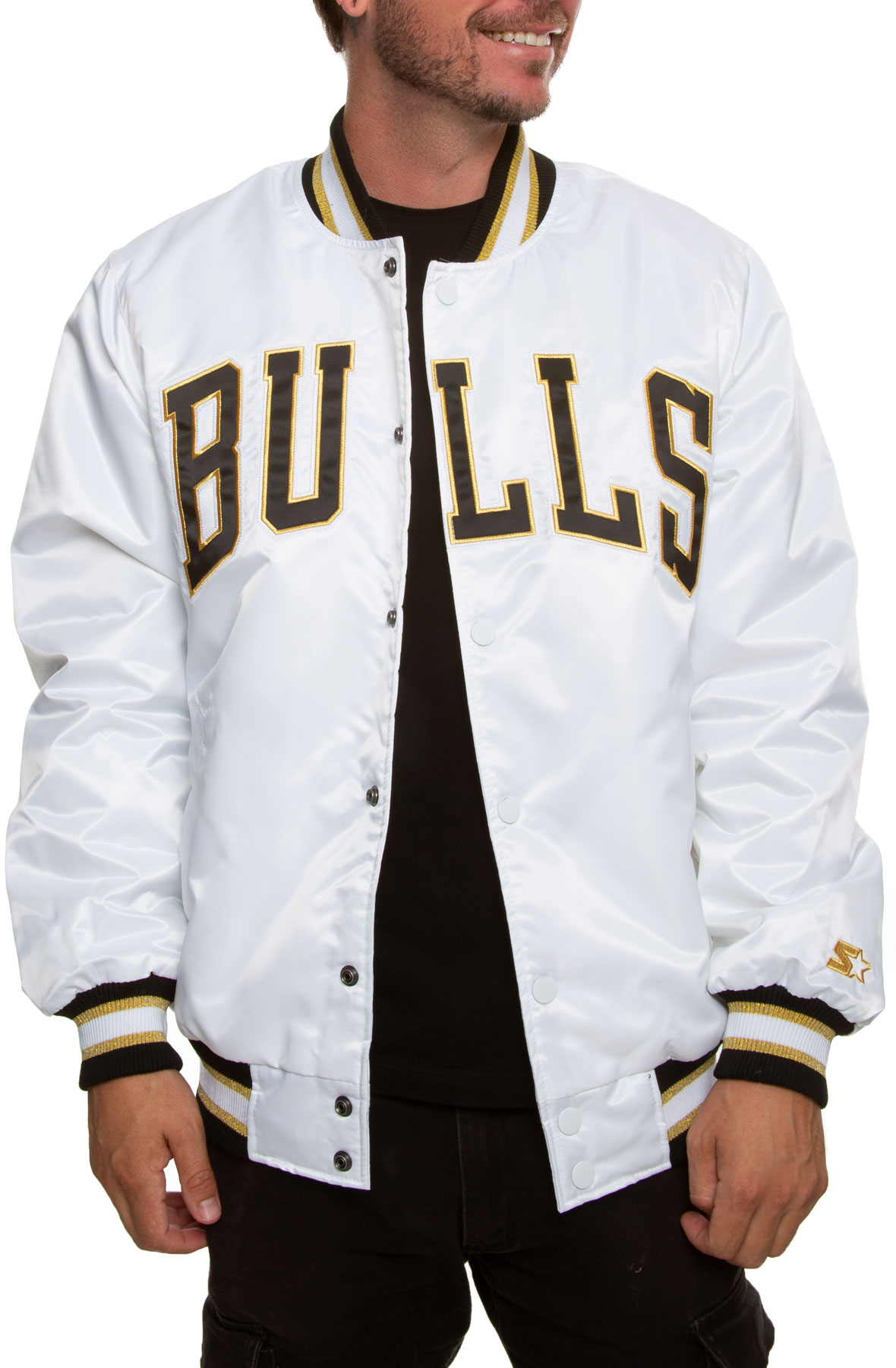 white bulls starter jacket