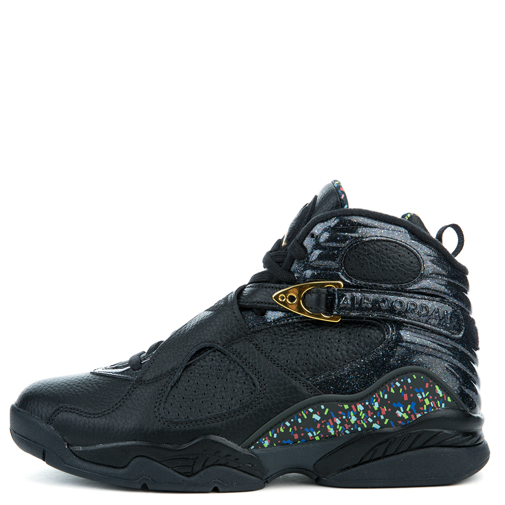 jordan retro 8 black and gold