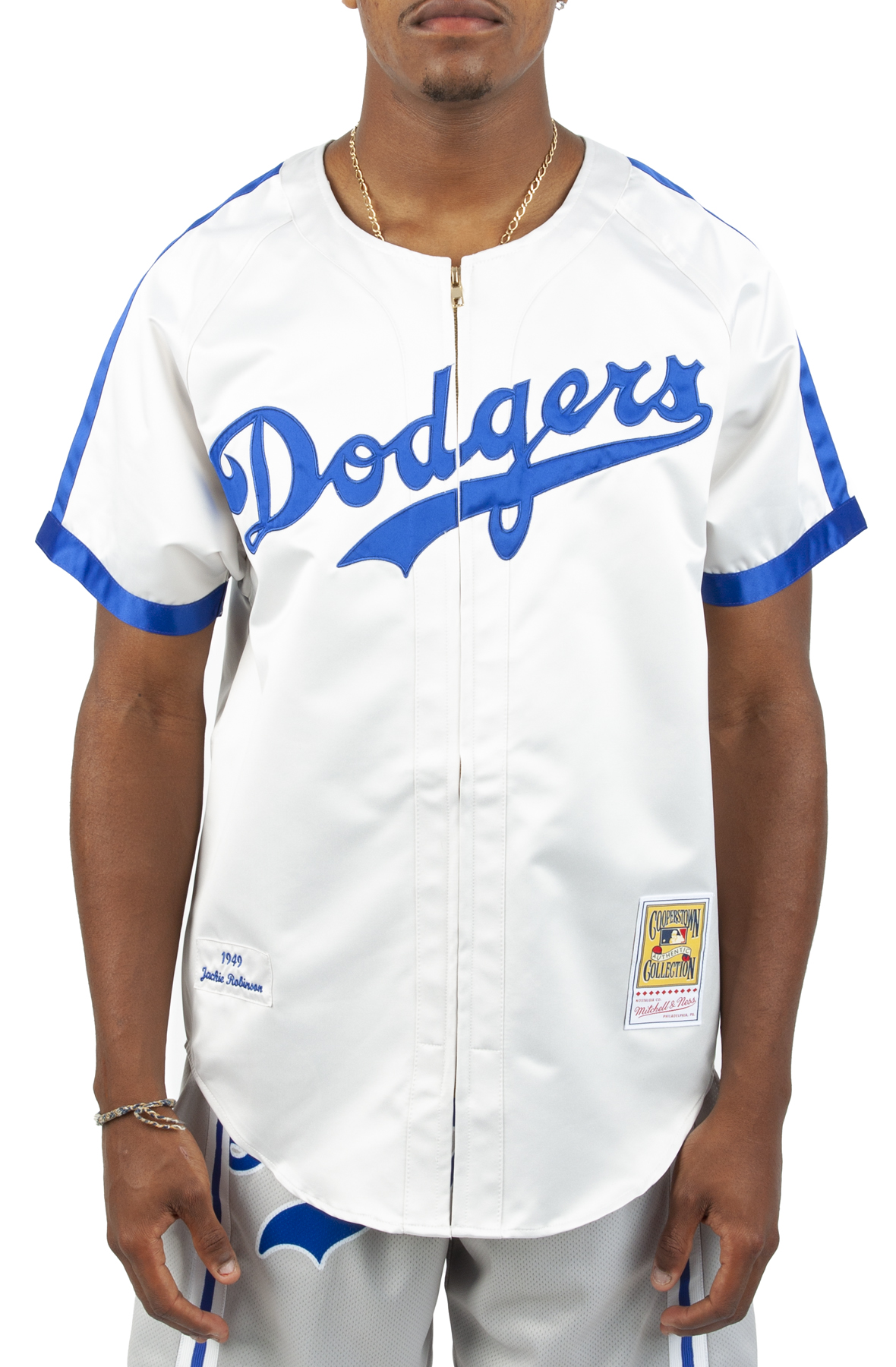 MITCHELL AND NESS Jackie Robinson Brooklyn Dodgers 1949 Authentic Jersey  AJY13377-BDO49JROPEGY - Shiekh