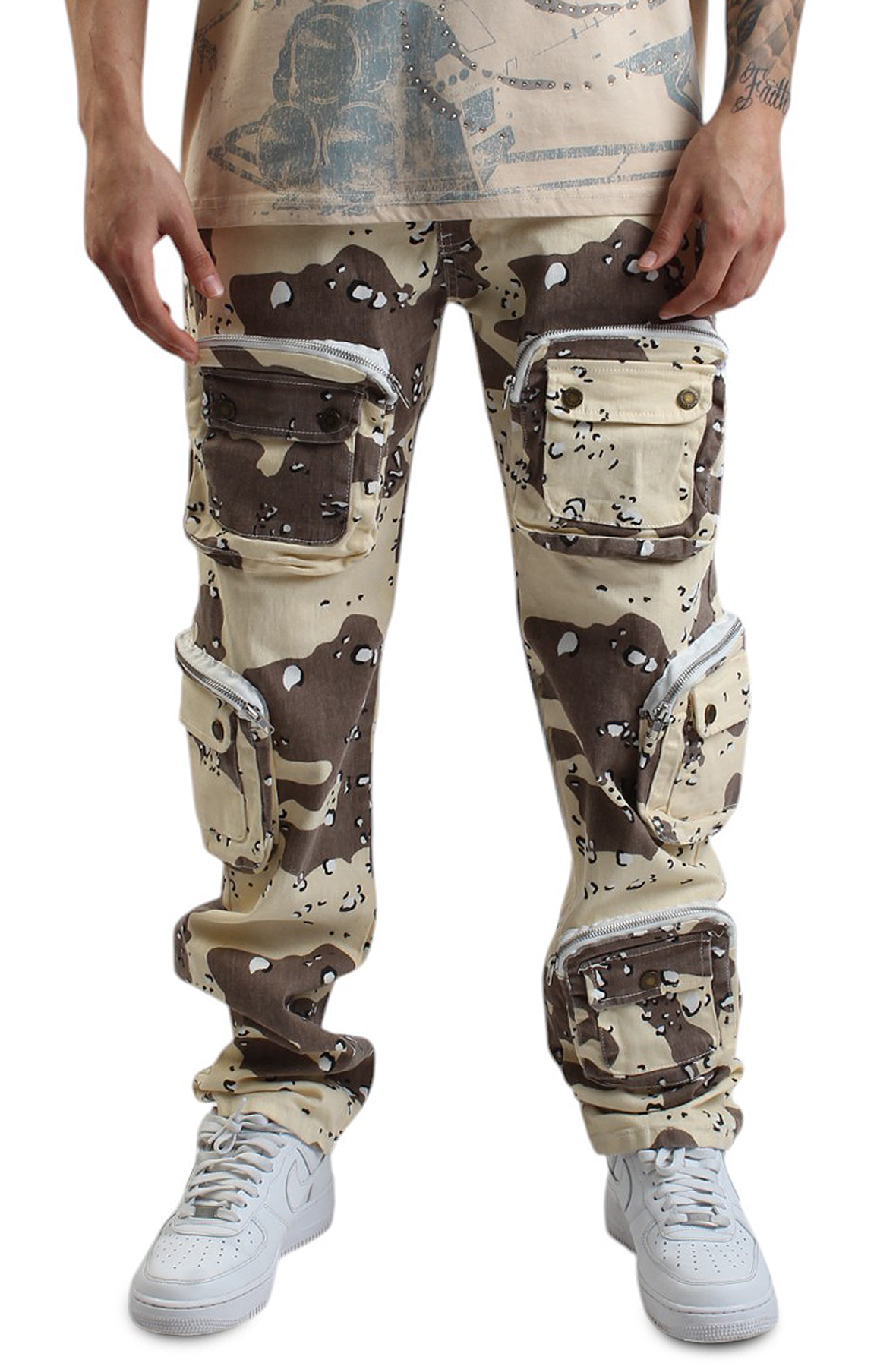 RU WAVE Superior Multi Cargo Utility Pants RUW25012-DCAMO - Shiekh