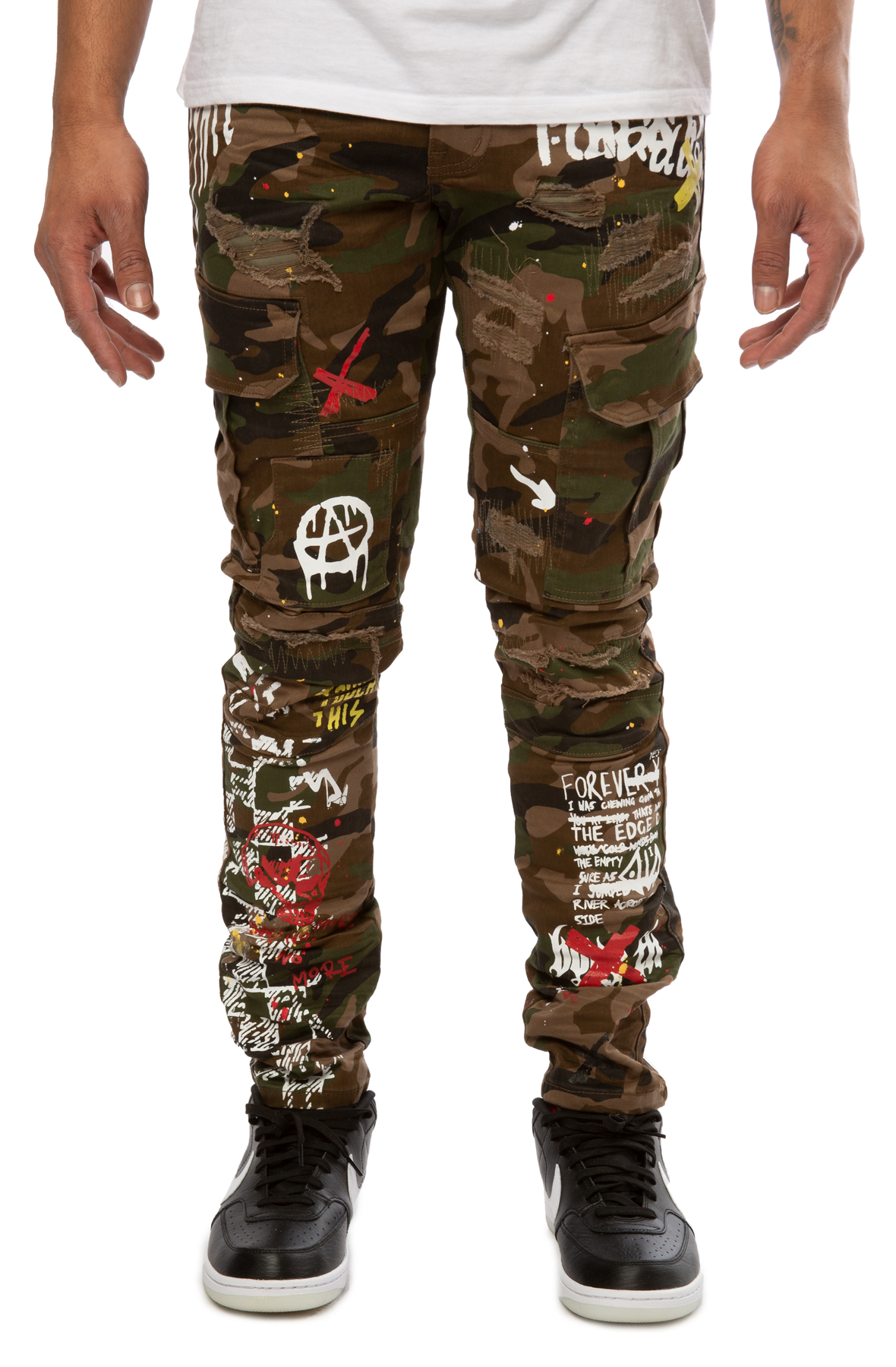 SMOKE RISE Graph Cargo Pants STP21158CAMO - Shiekh