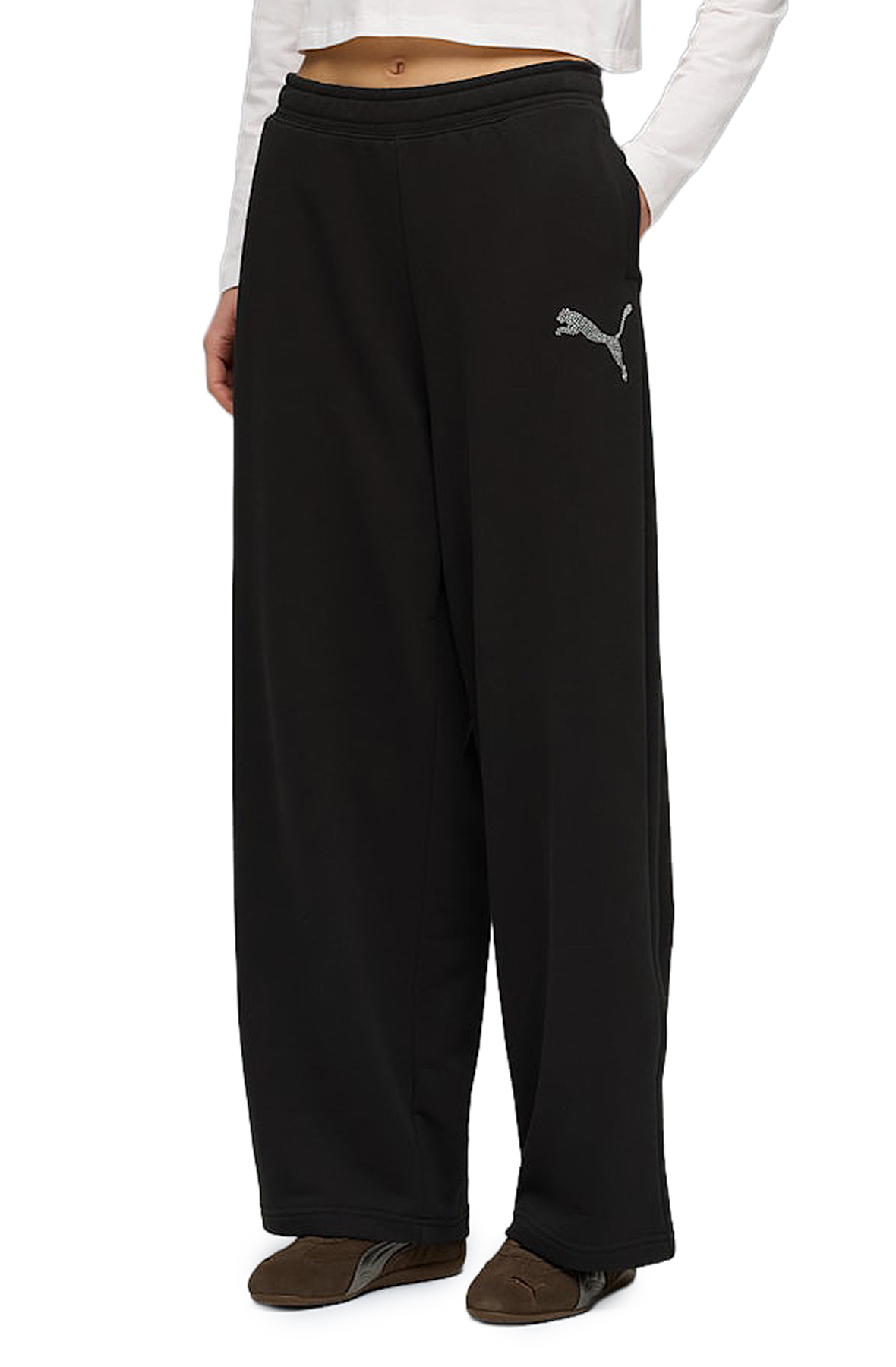 PUMA Essential Luxe Graphic Slouchy Pants 63456701 - Shiekh