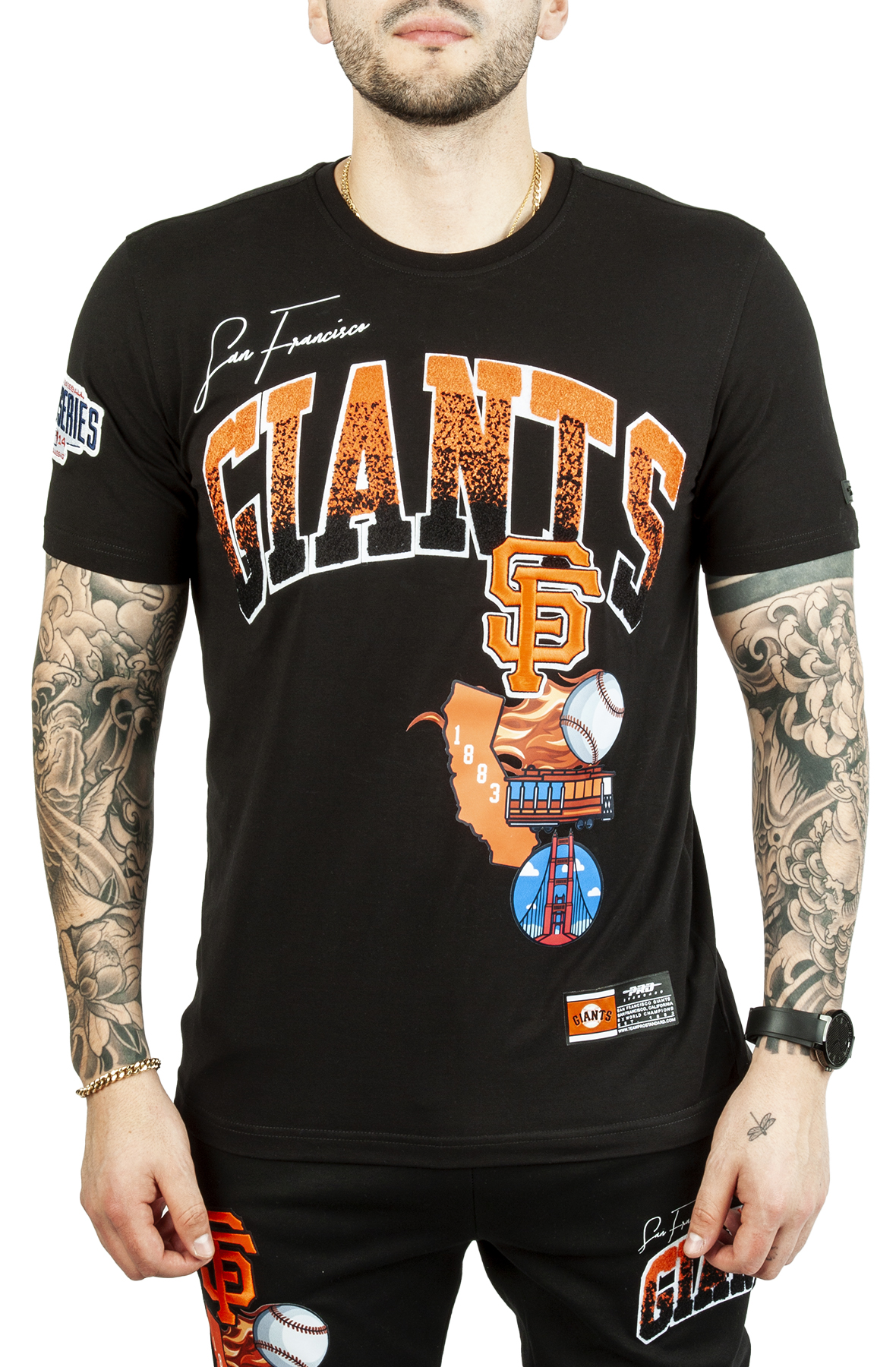 SAN FRANCISCO GIANTS CLASSIC CHENILLE DK TEE (WHITE) – Pro Standard