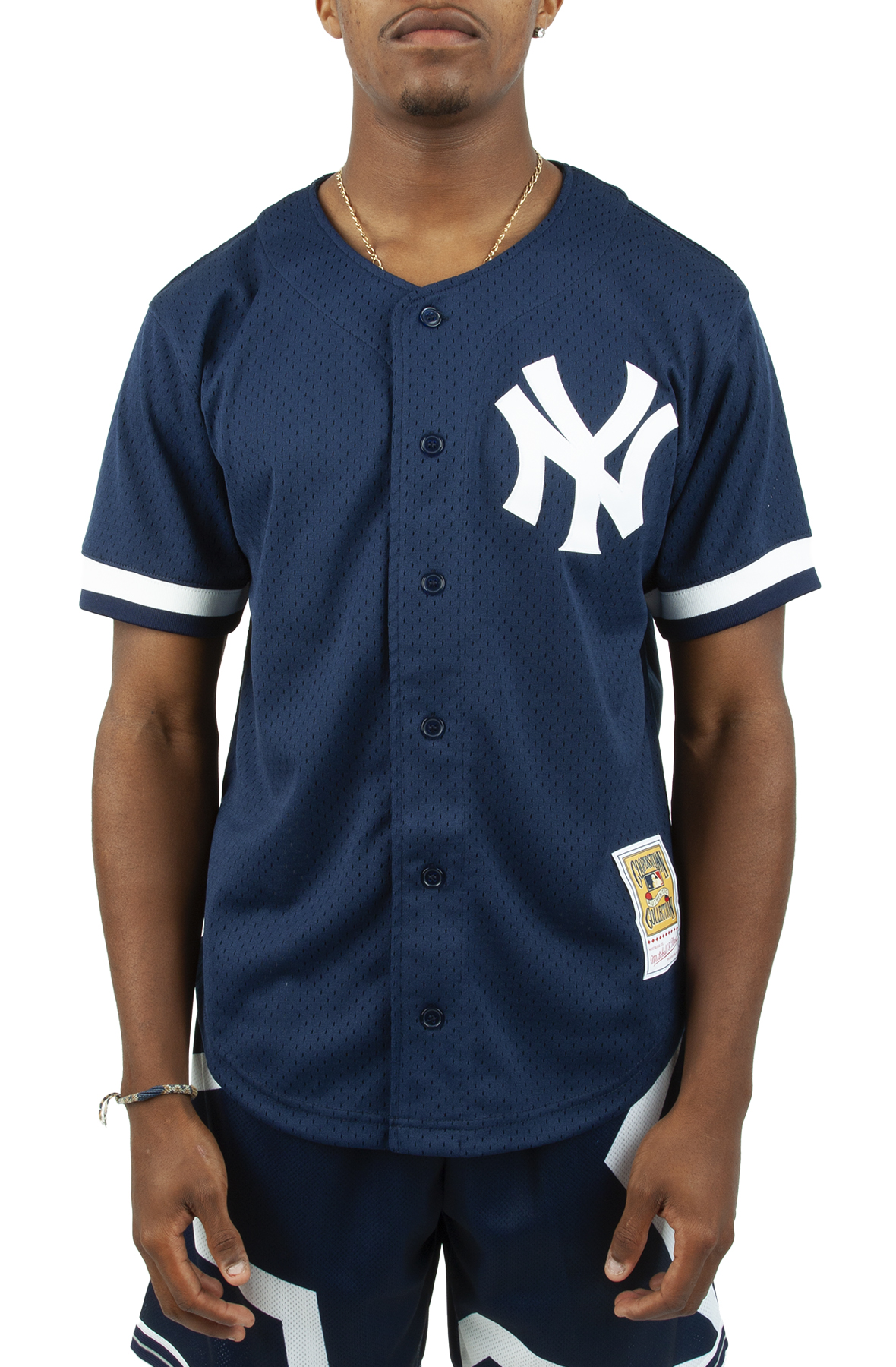 MITCHELL AND NESS Reggie Jackson New York Yankees 1997 Authentic Button  Front Jersey ABBF3098-NYY97RJKNAVY - Shiekh