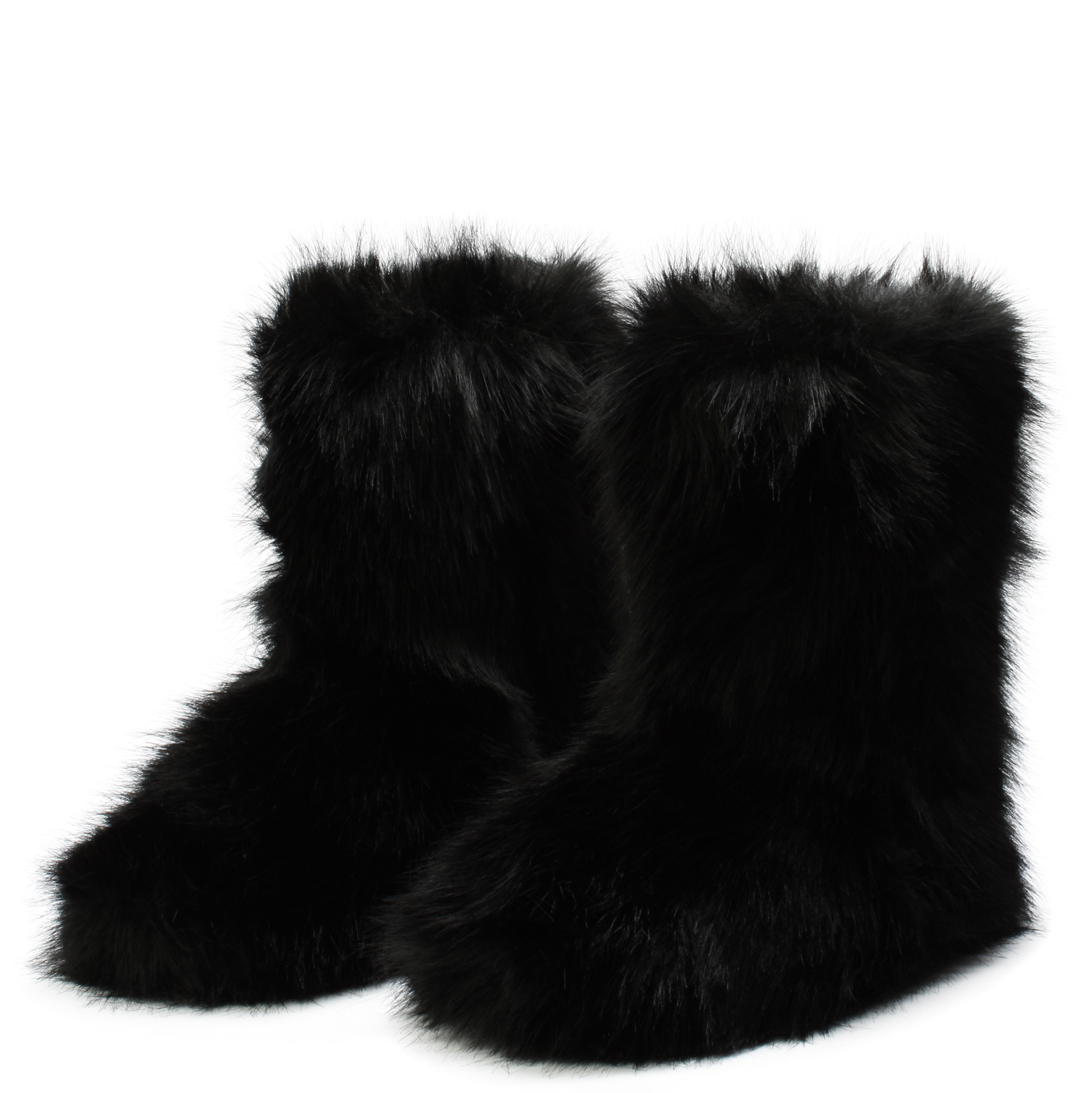 BADBLOODファーブーツ ブラック Frankie Platform Boots – FOXBLOOD