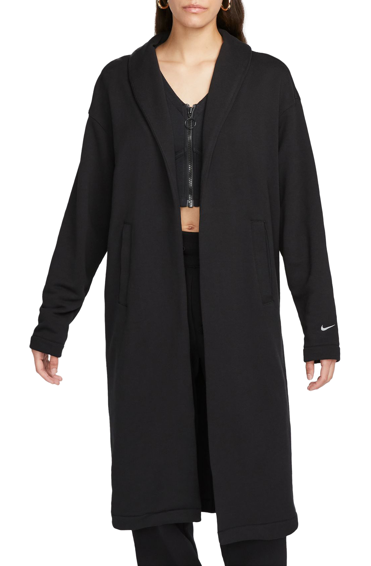 NIKE Oversized French Terry Duster FB8749 010 - Shiekh