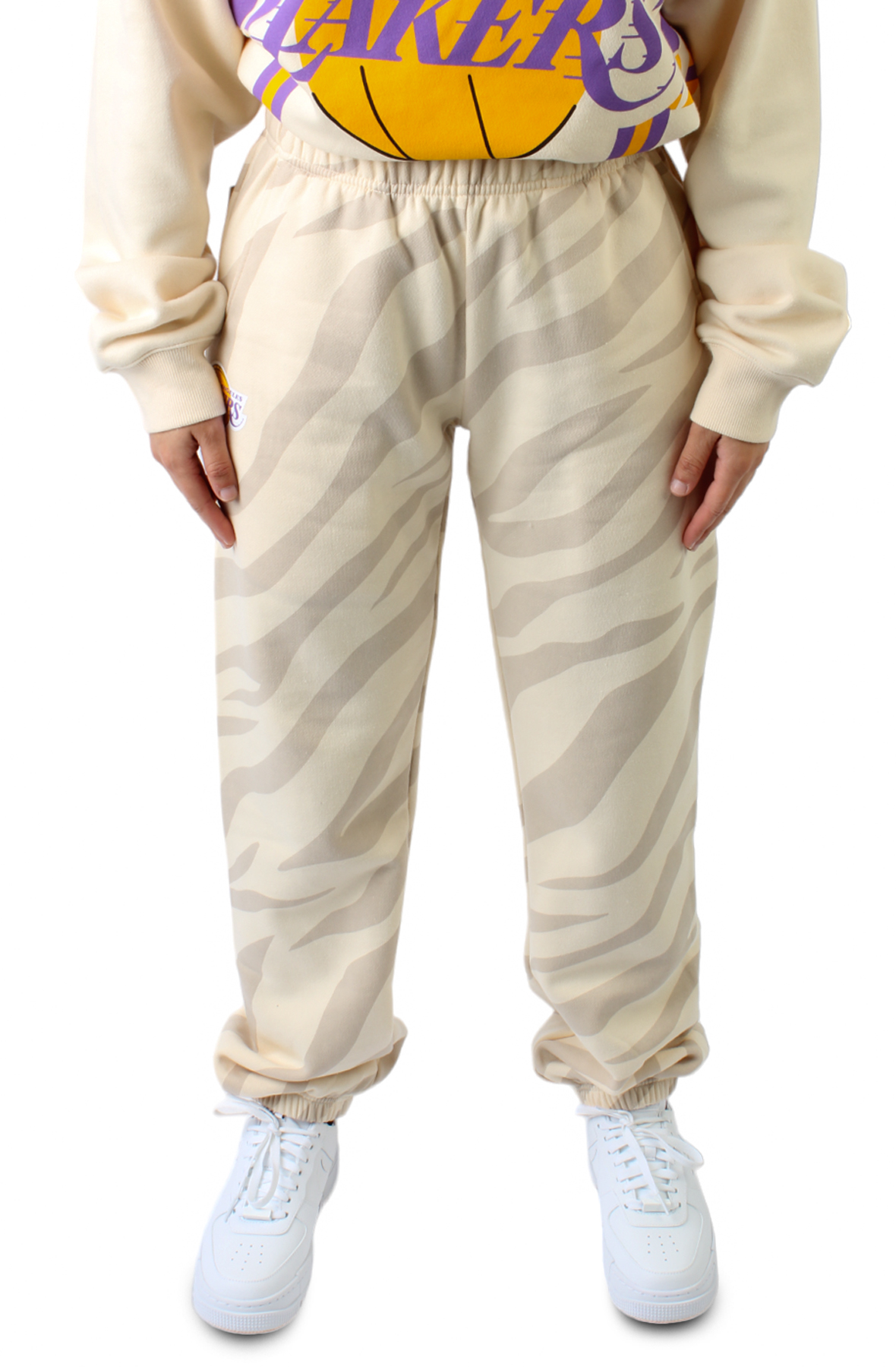 M&N x Melody Ehsani Los Angeles Lakers Sweatpants  Off-White