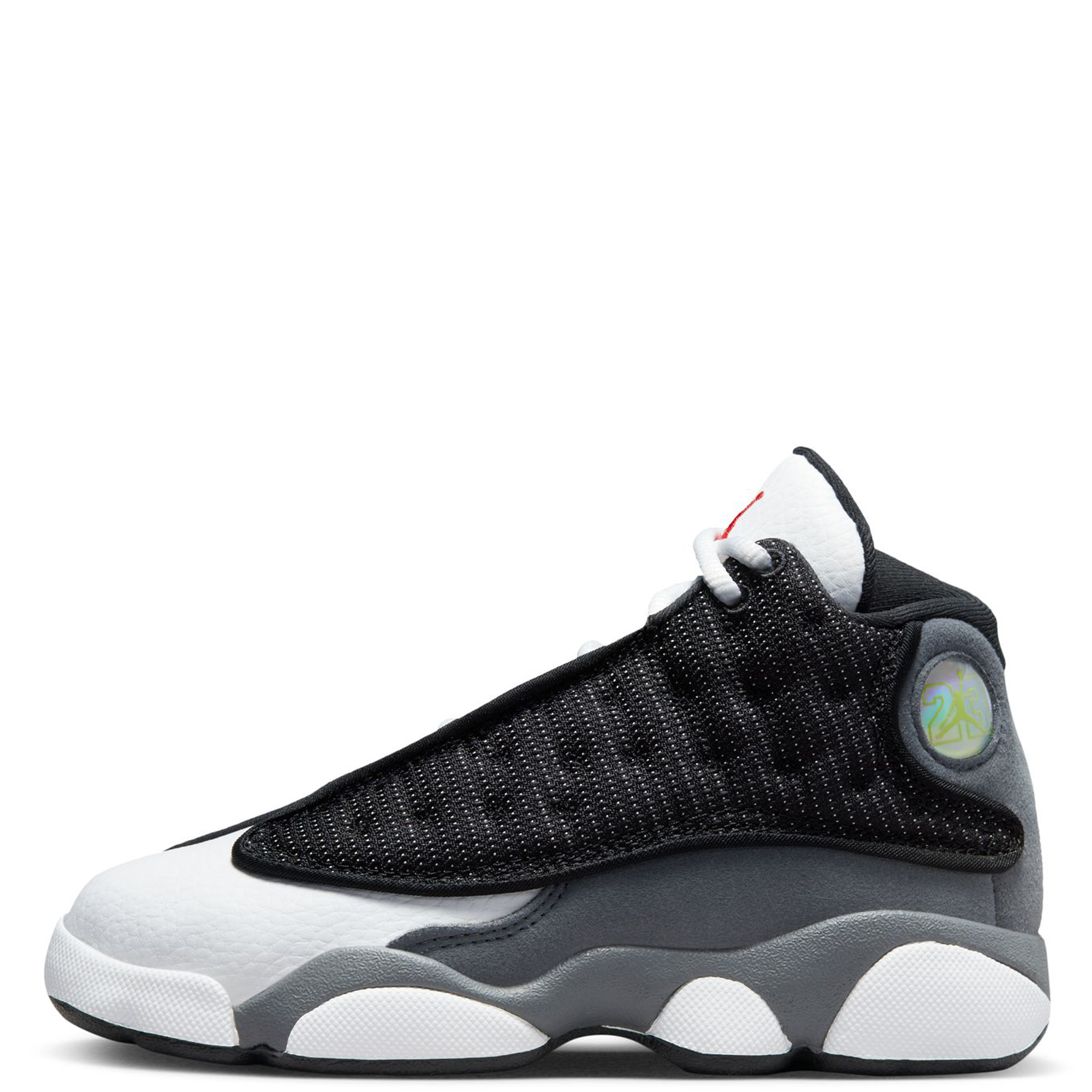 NIKE JORDAN13 US6.5Y ホワイト/ブラック Nike Air Jordan Retro 13 XIII Black Flint Grey White Gray