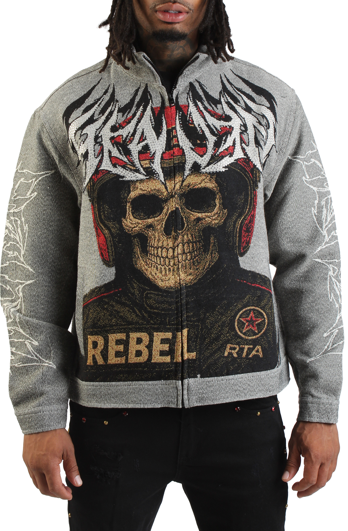 REBEL MINDS Rebel Rider Jacket 152-550SH - Shiekh