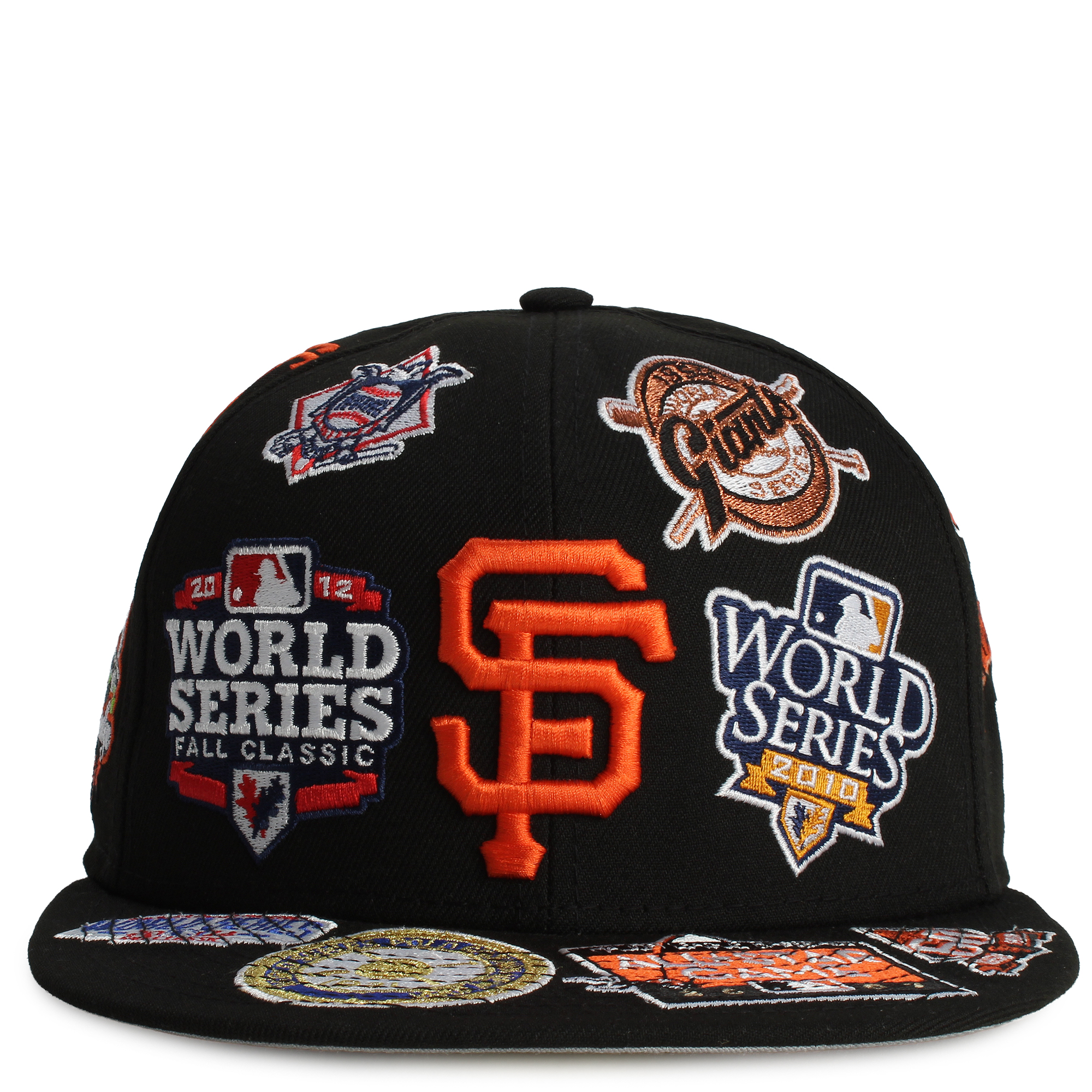 Men MLB San Francisco Giants 59FIFTY All Over Fitted Hat  Black Hats 7 1/4 Black