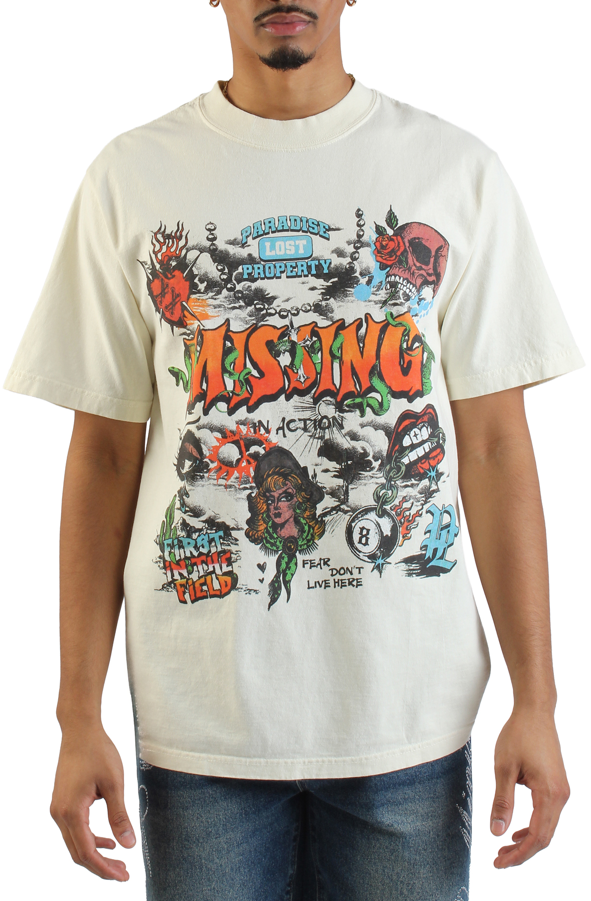 HYDE着 SPRAY GRAPHICS L/S TEE HYDE着 SPRAY GRAPHICS L/S TEE Liquid Haze - Hemp Long Sleeve