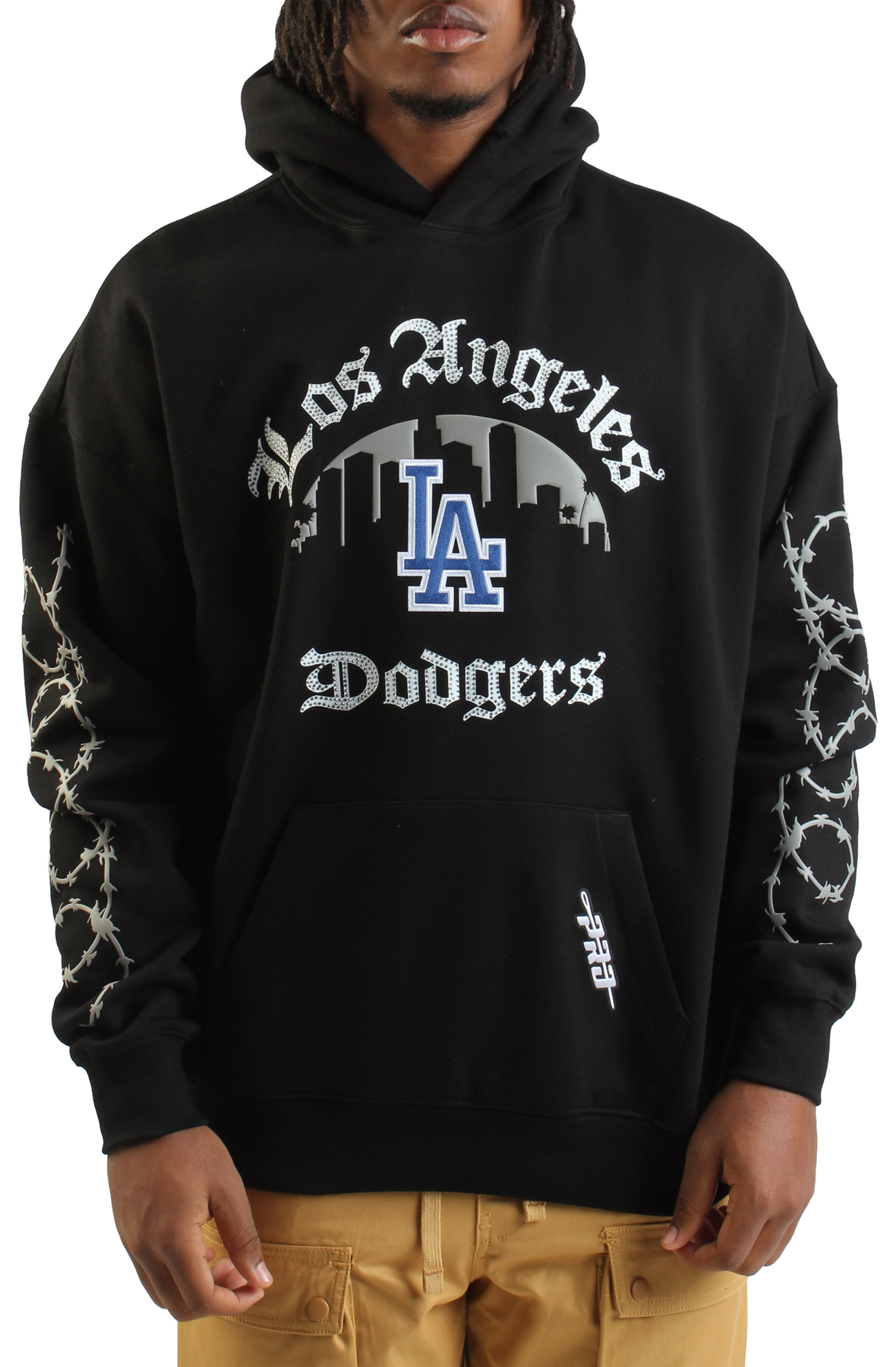 PRO STANDARD MLB Los Angeles Dodgers Barbed Wire Hoodie LLD5316107