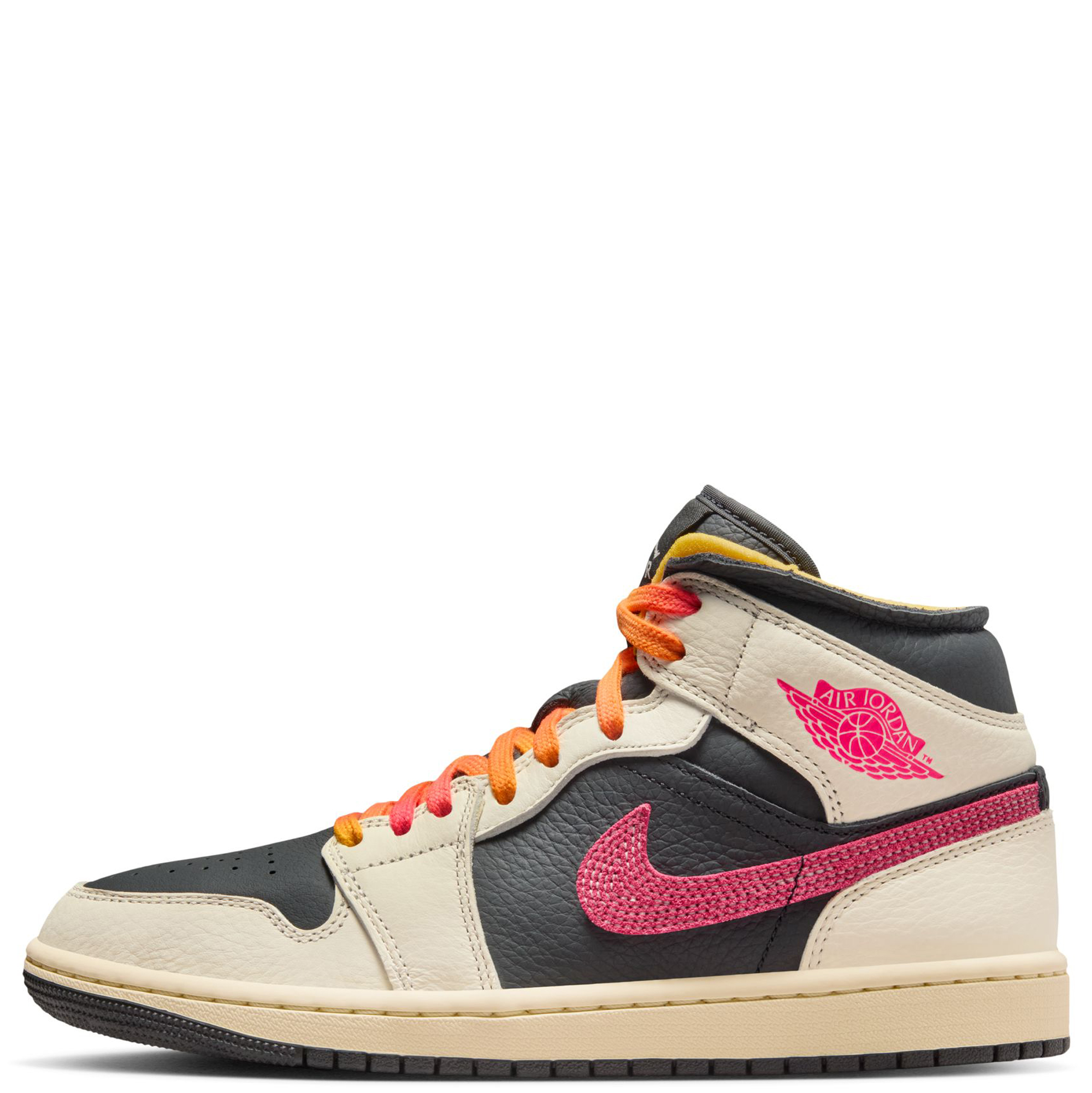 pink orange and grey jordans