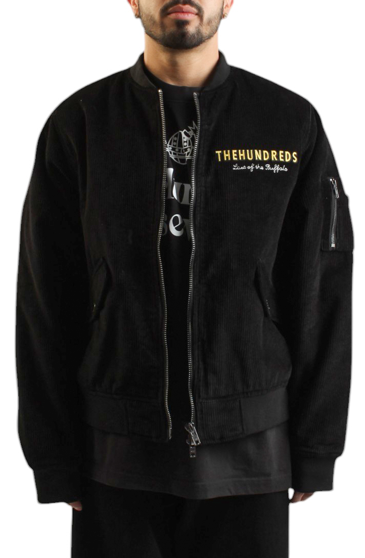 THE HUNDREDS Buffalo Bomber Jacket T25P103006BLK - Shiekh